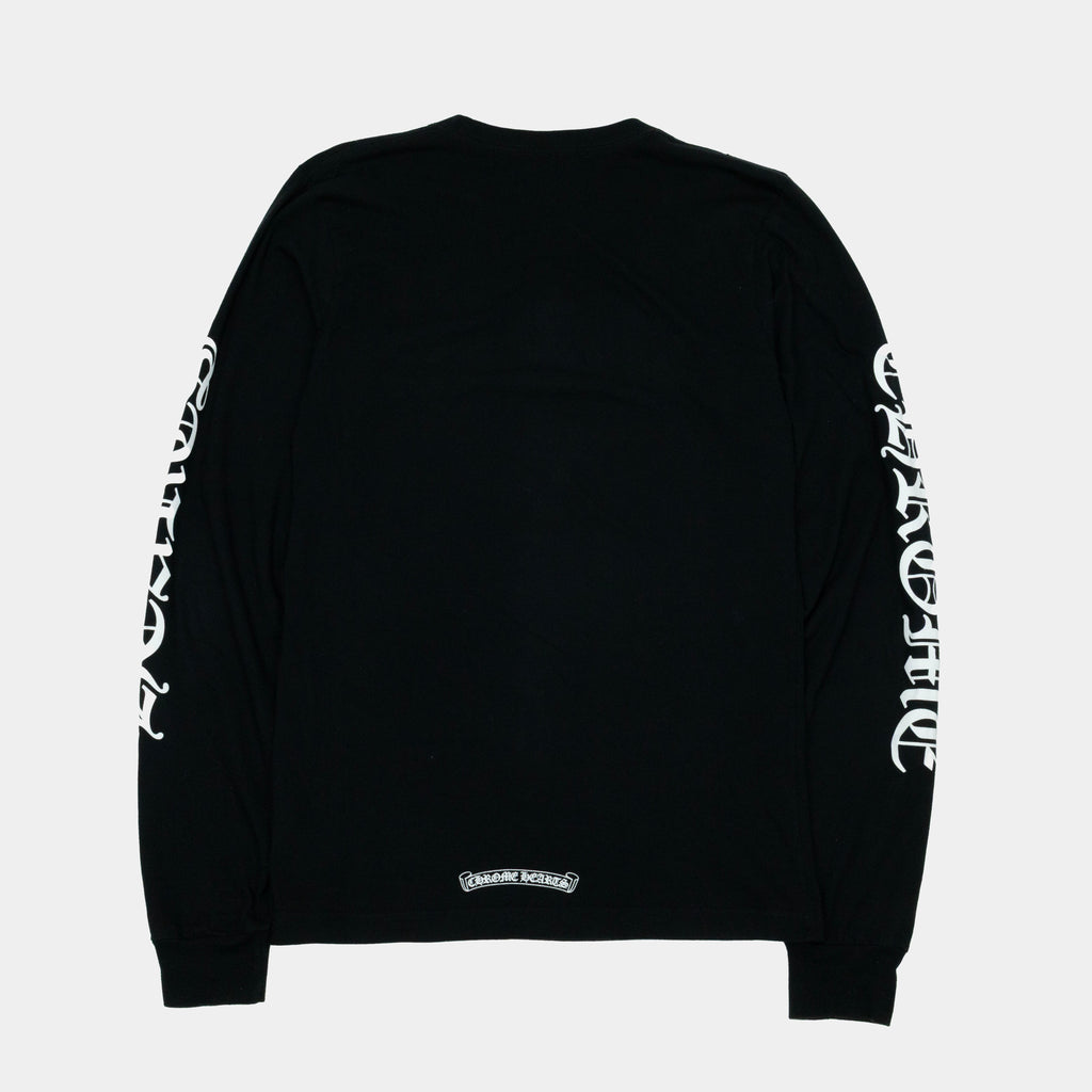 Chrome Hearts Scripture Sleeve Logo Long Sleeve T-Shirt