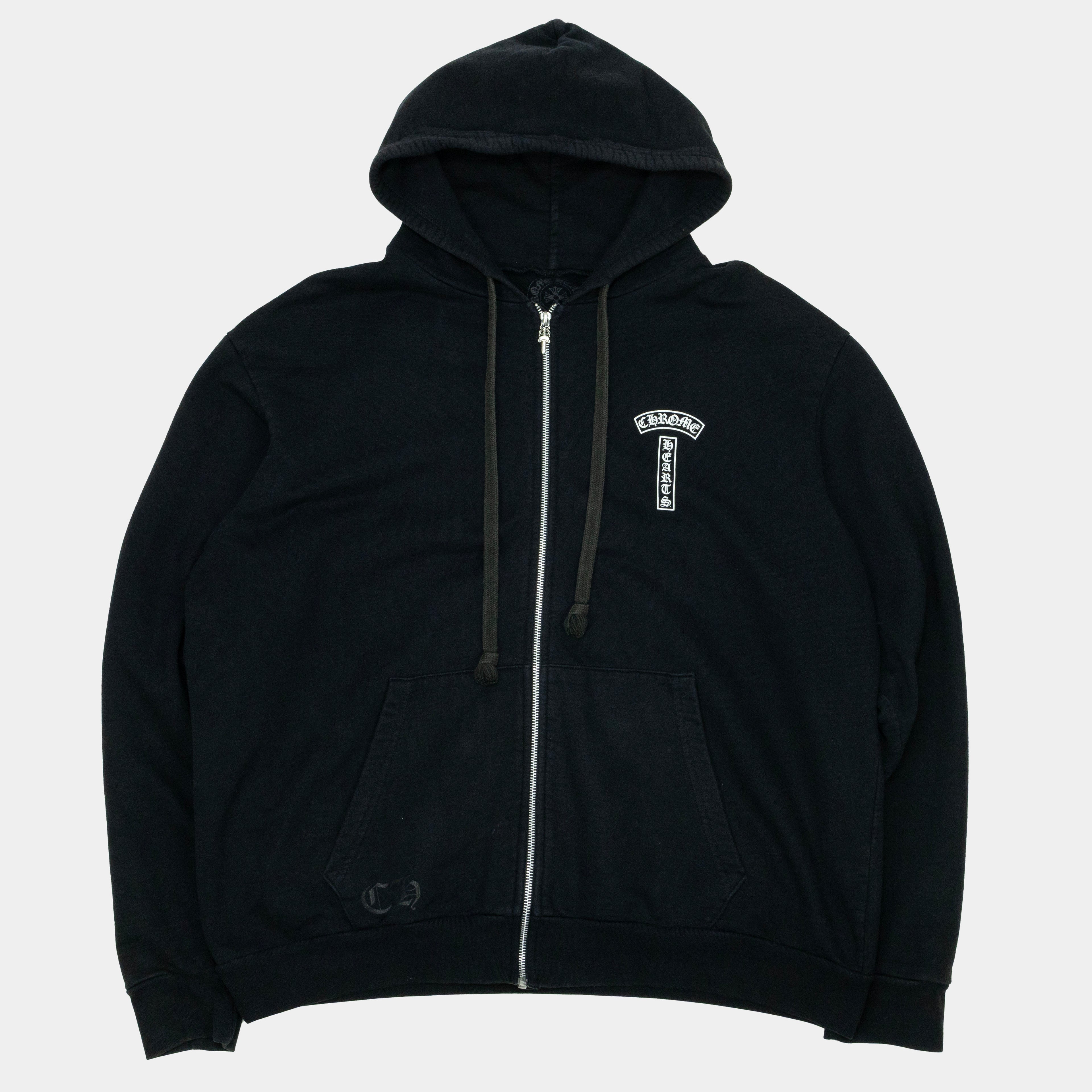 Chrome Hearts T-Bar Logo Zip Hoodie