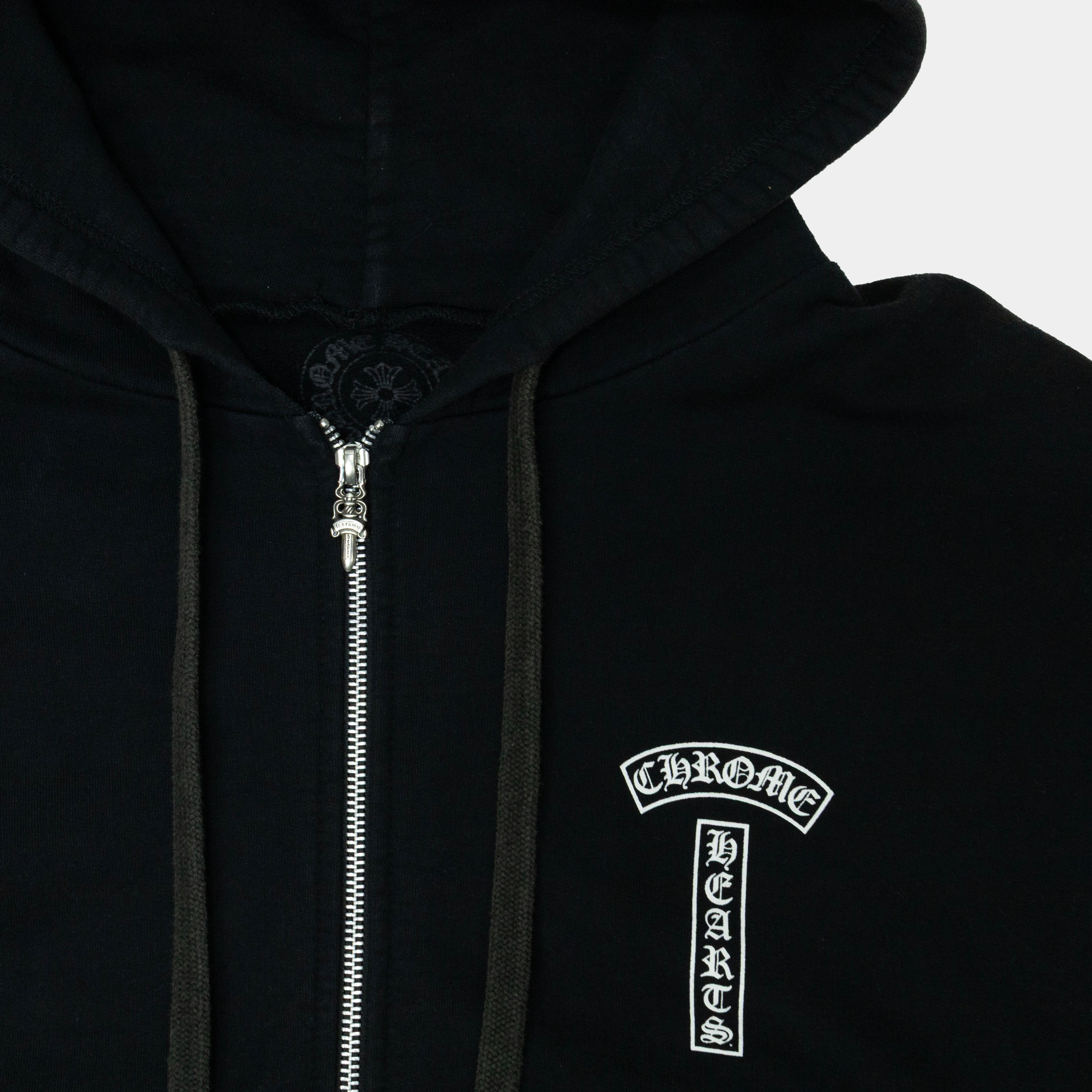 Chrome Hearts T-Bar Logo Zip Hoodie