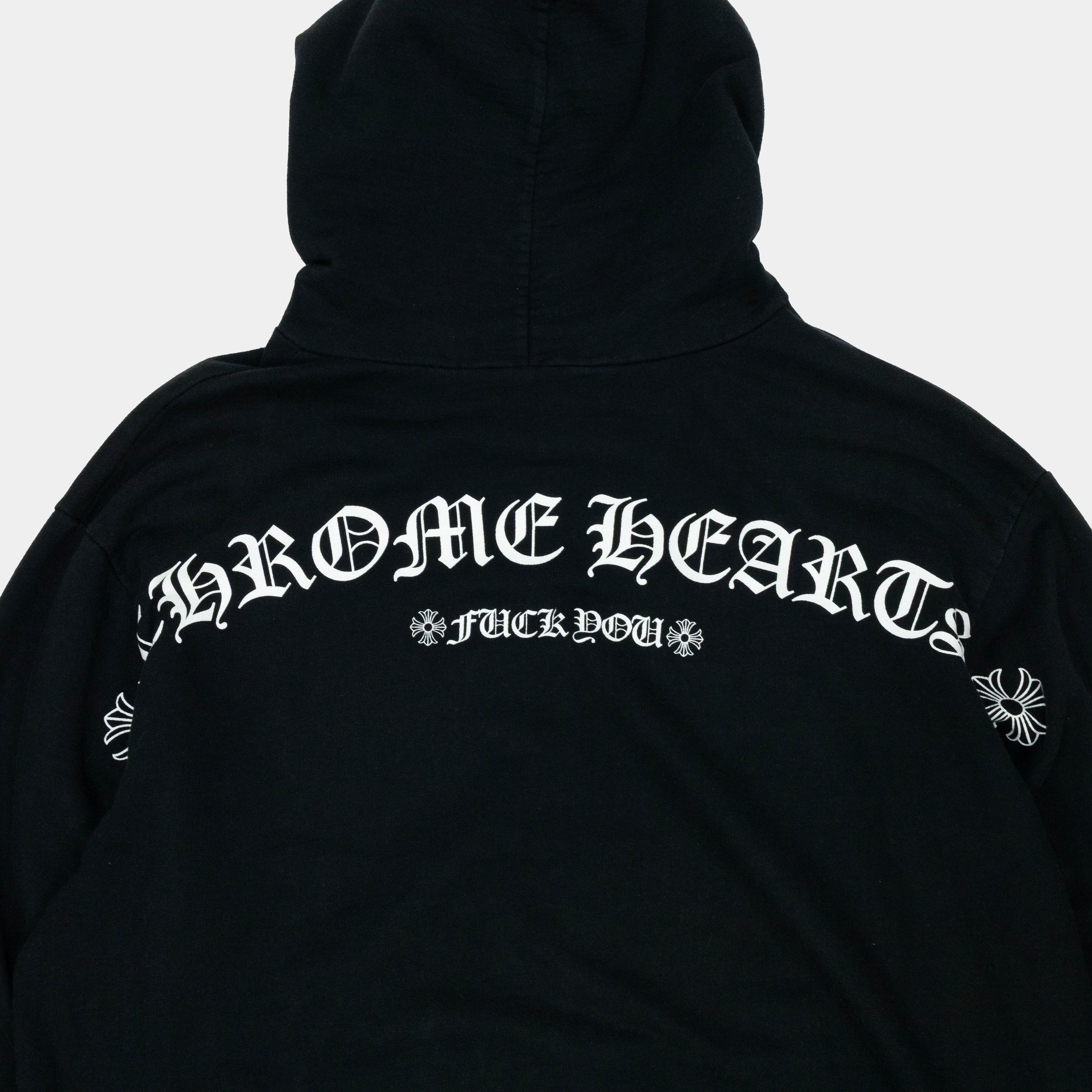 Chrome Hearts T-Bar Logo Zip Hoodie