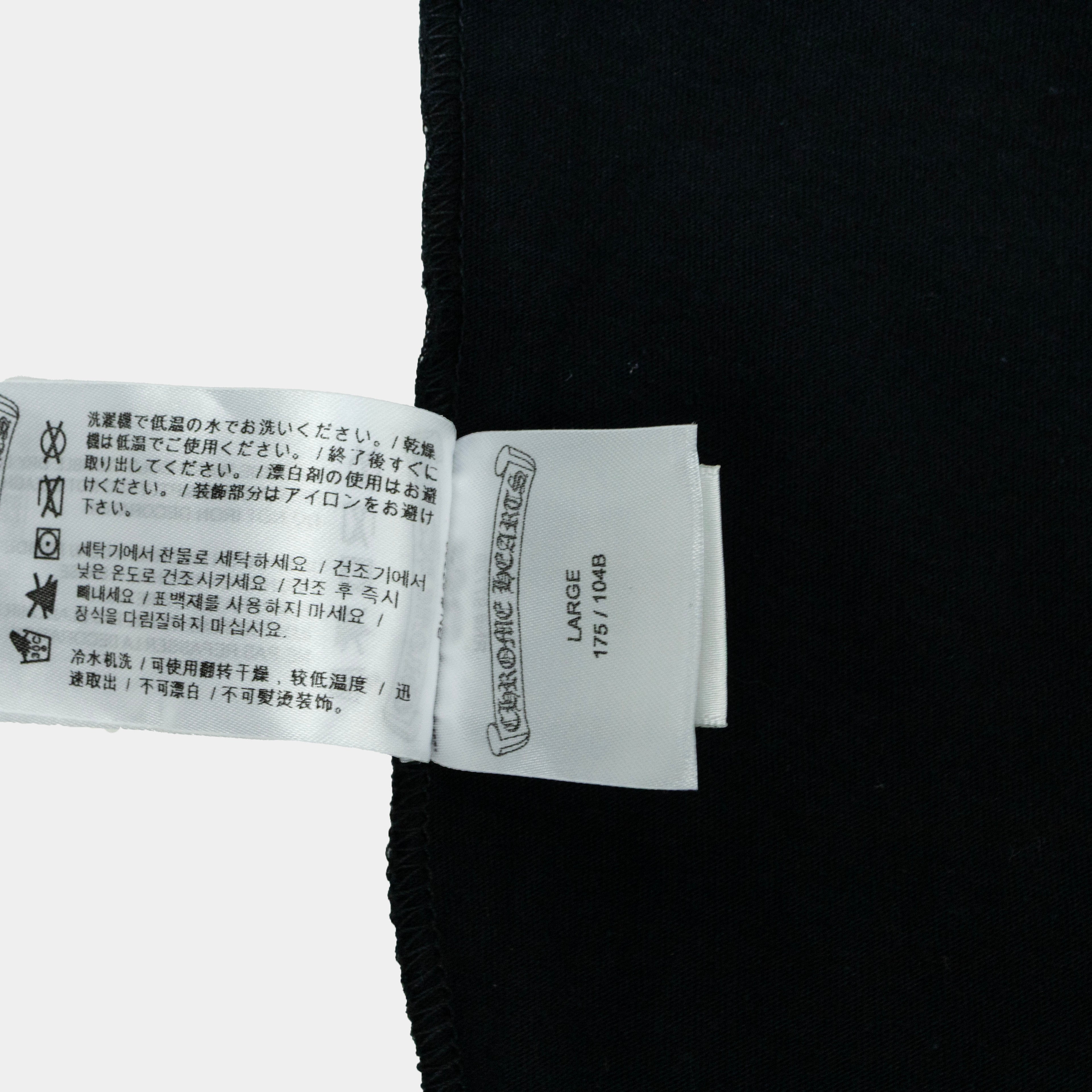 Chrome Hearts Cemetery Cross Logo Long Sleeve T-Shirt