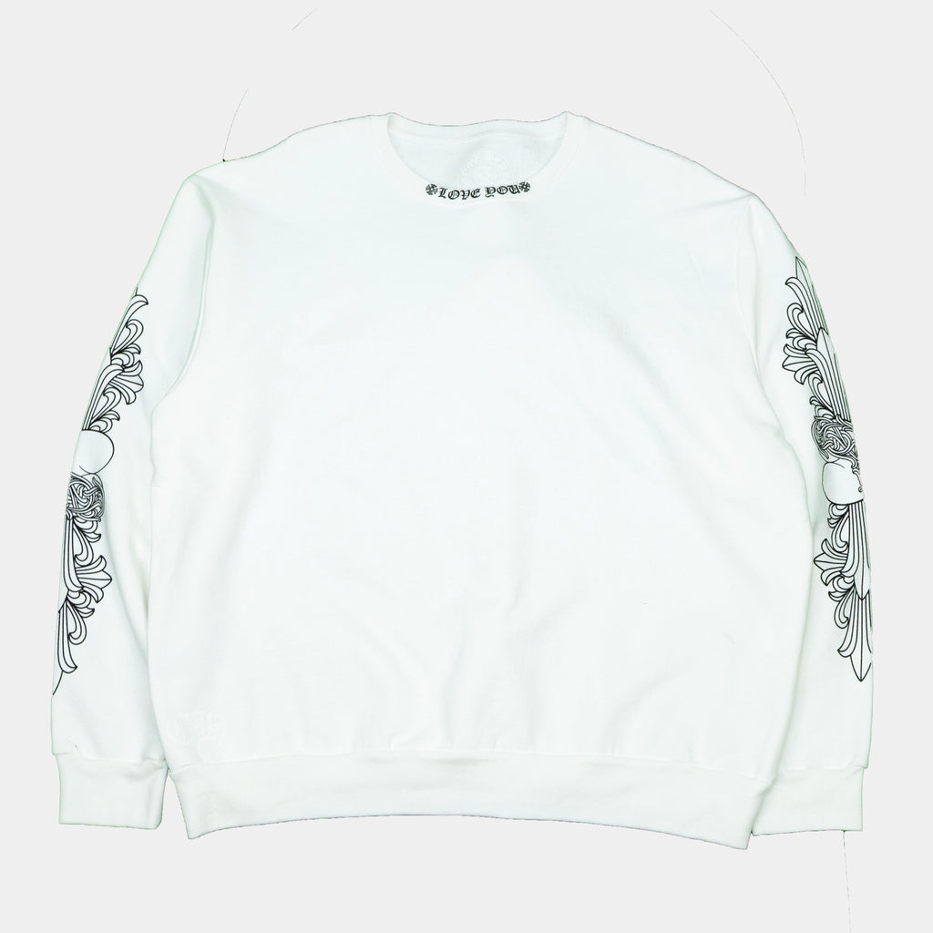 Chrome Hearts "Love You" Crewneck Sweatshirt