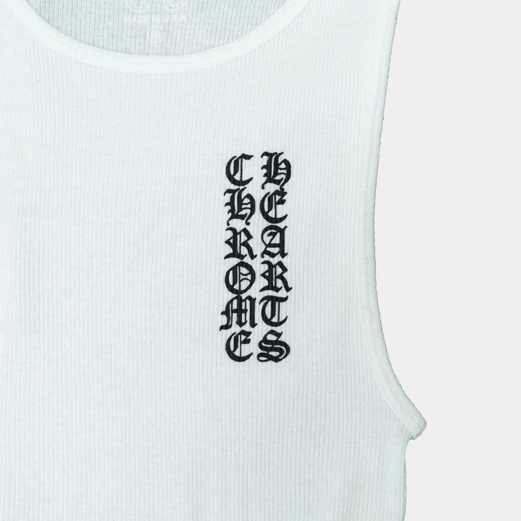 Chrome Hearts "T Bar" Logo Rib Tank Top