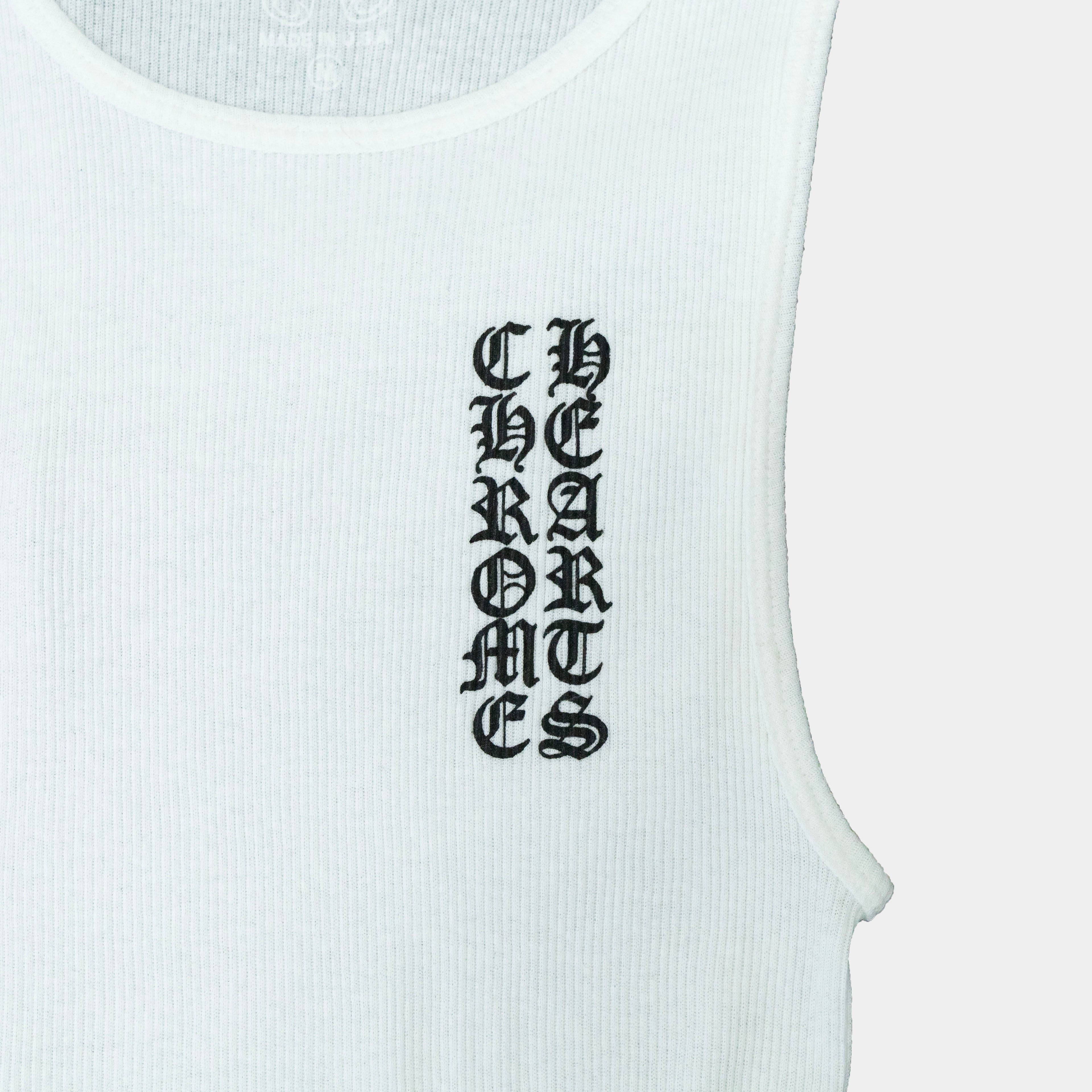Chrome Hearts "T Bar" Logo Rib Tank Top