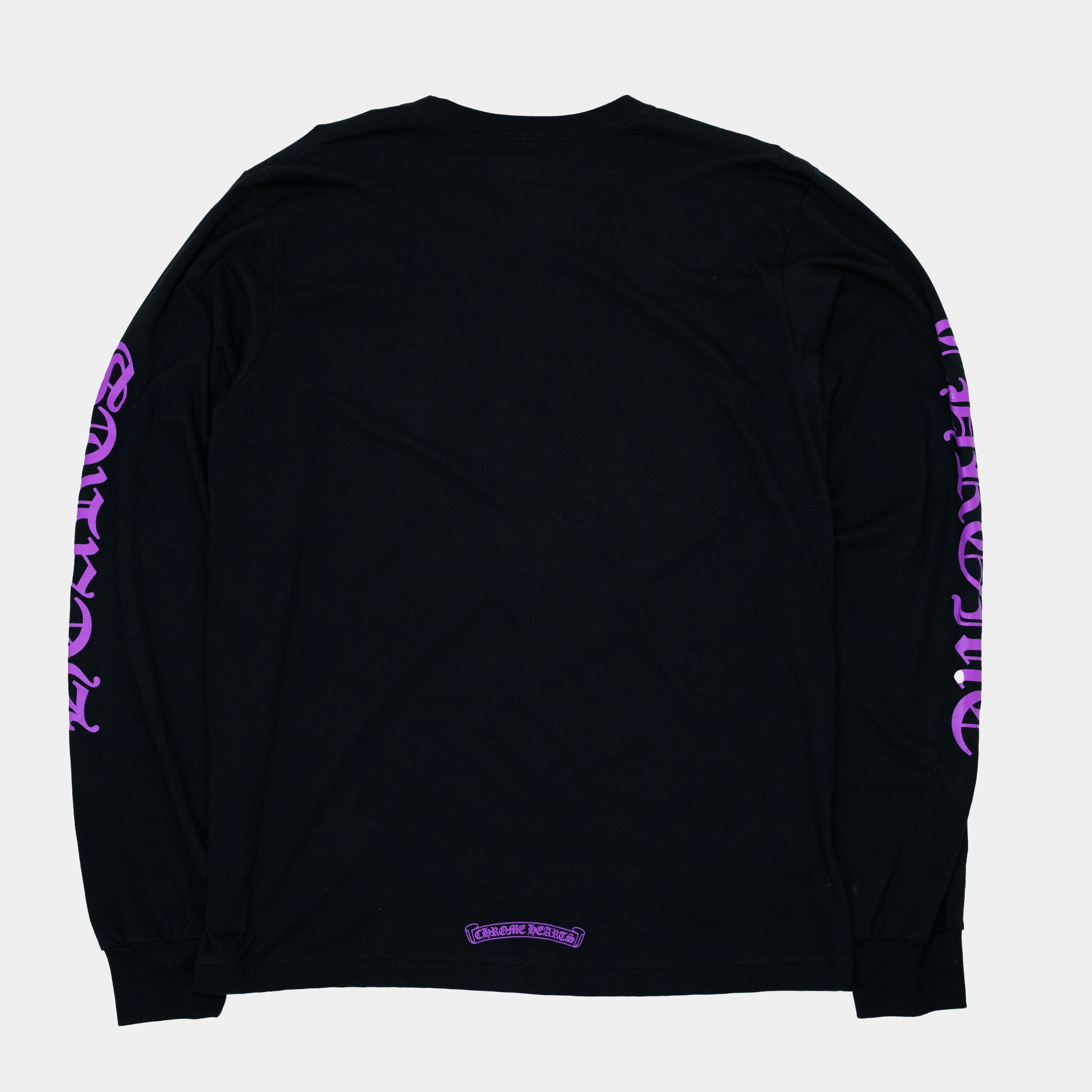 Chrome Hearts Scripture Sleeve Logo Long Sleeve T-Shirt
