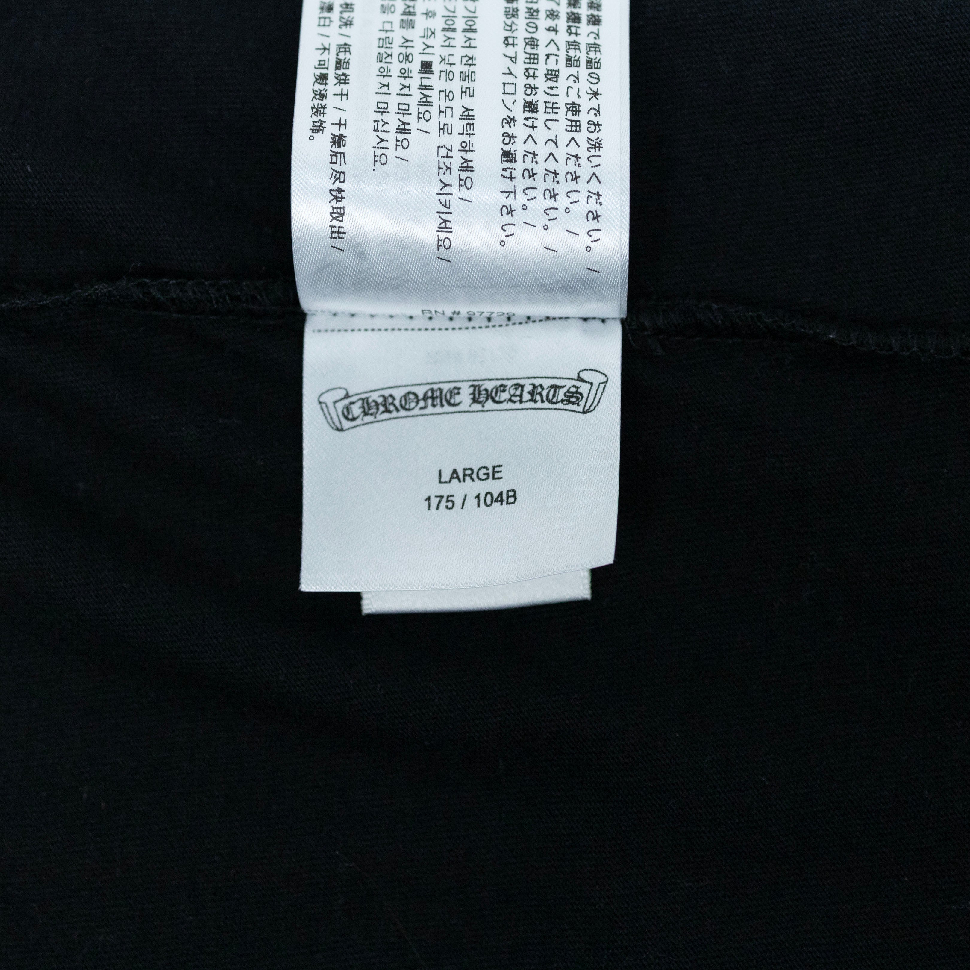 Chrome Hearts Scripture Sleeve Logo Long Sleeve T-Shirt