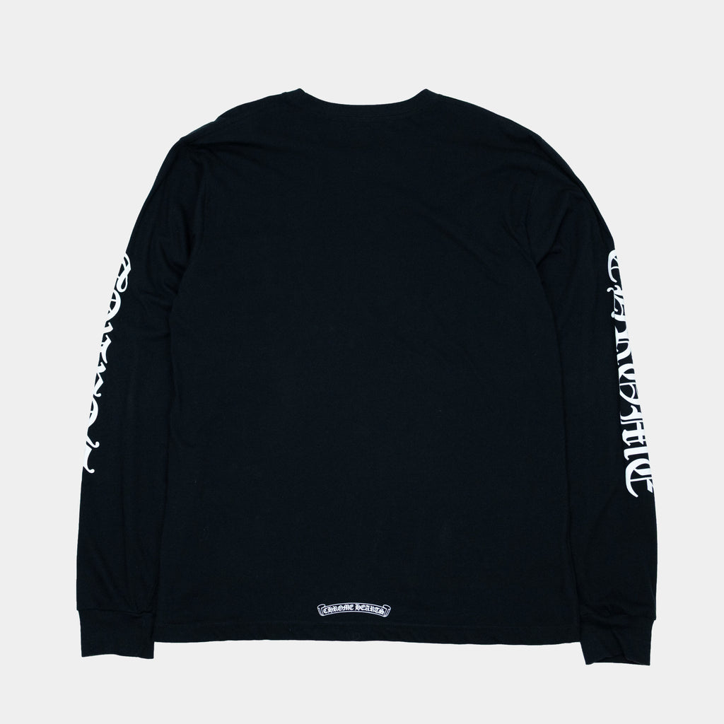 Chrome Hearts Scripture Sleeve Logo Long Sleeve T-Shirt