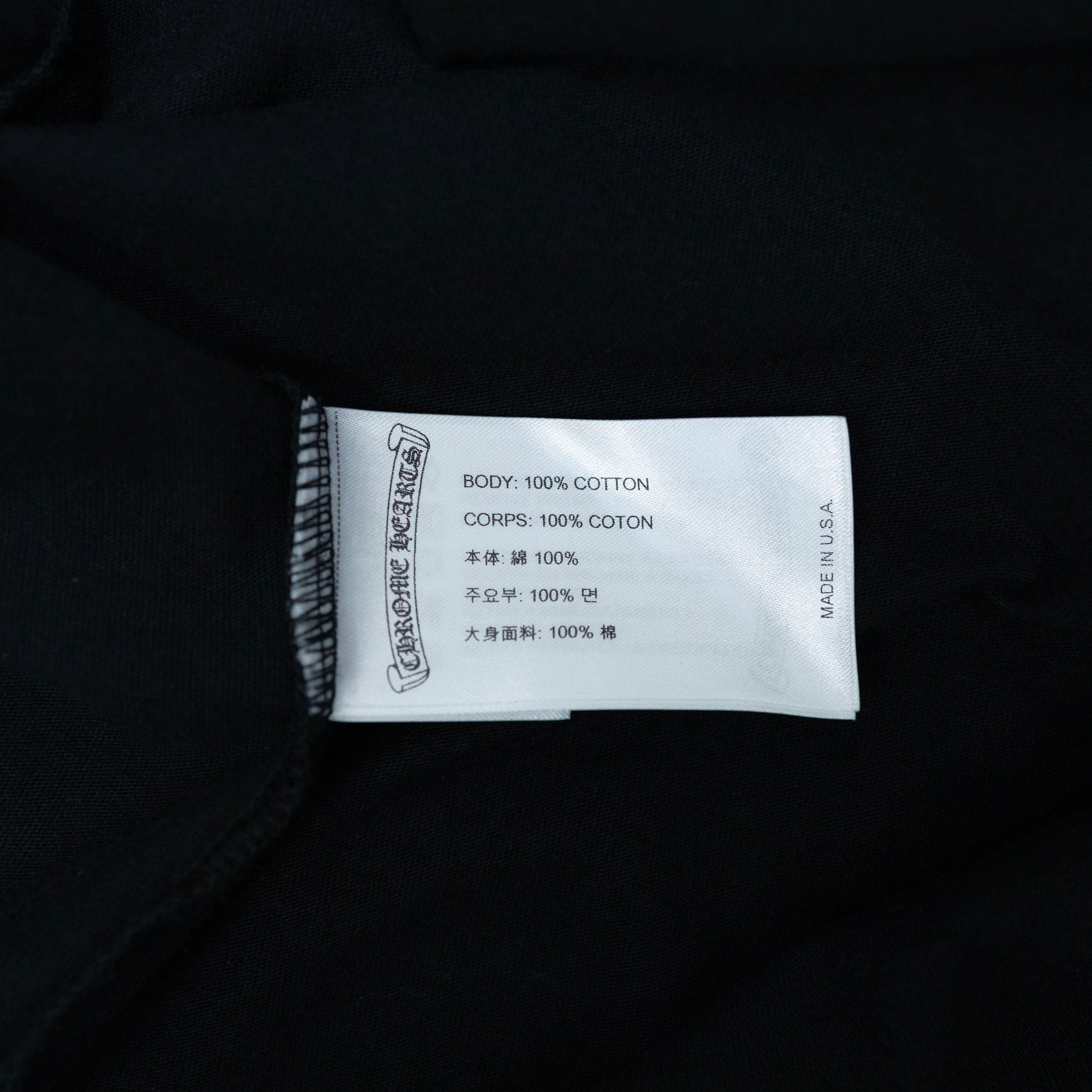 Chrome Hearts Scripture Sleeve Logo Long Sleeve T-Shirt