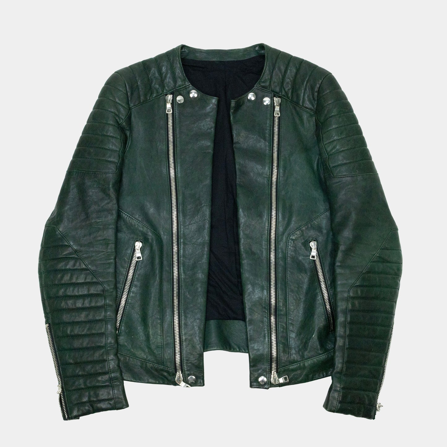 Balmain S/S 2013 Leather Biker Jacket