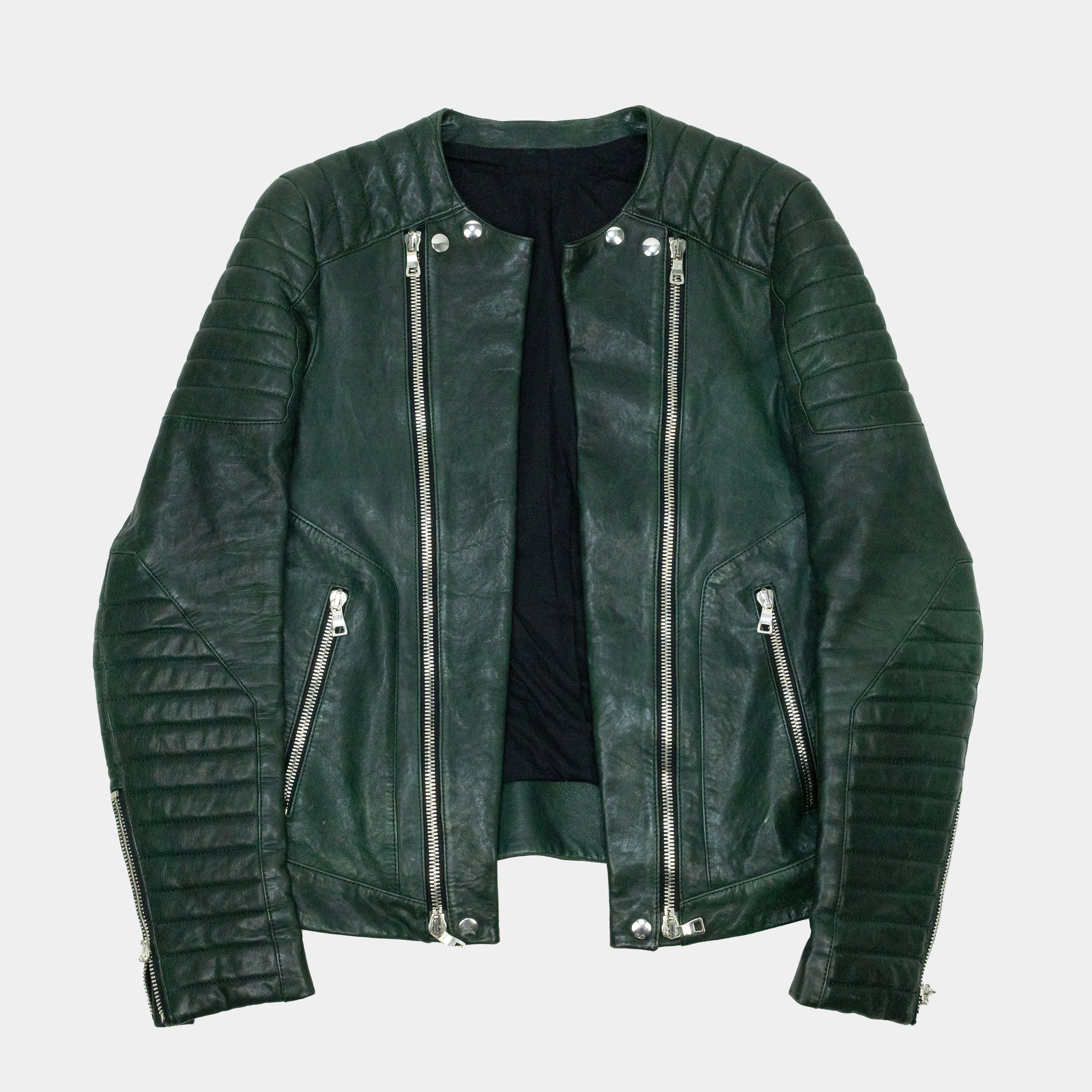 Balmain S/S 2013 Leather Biker Jacket