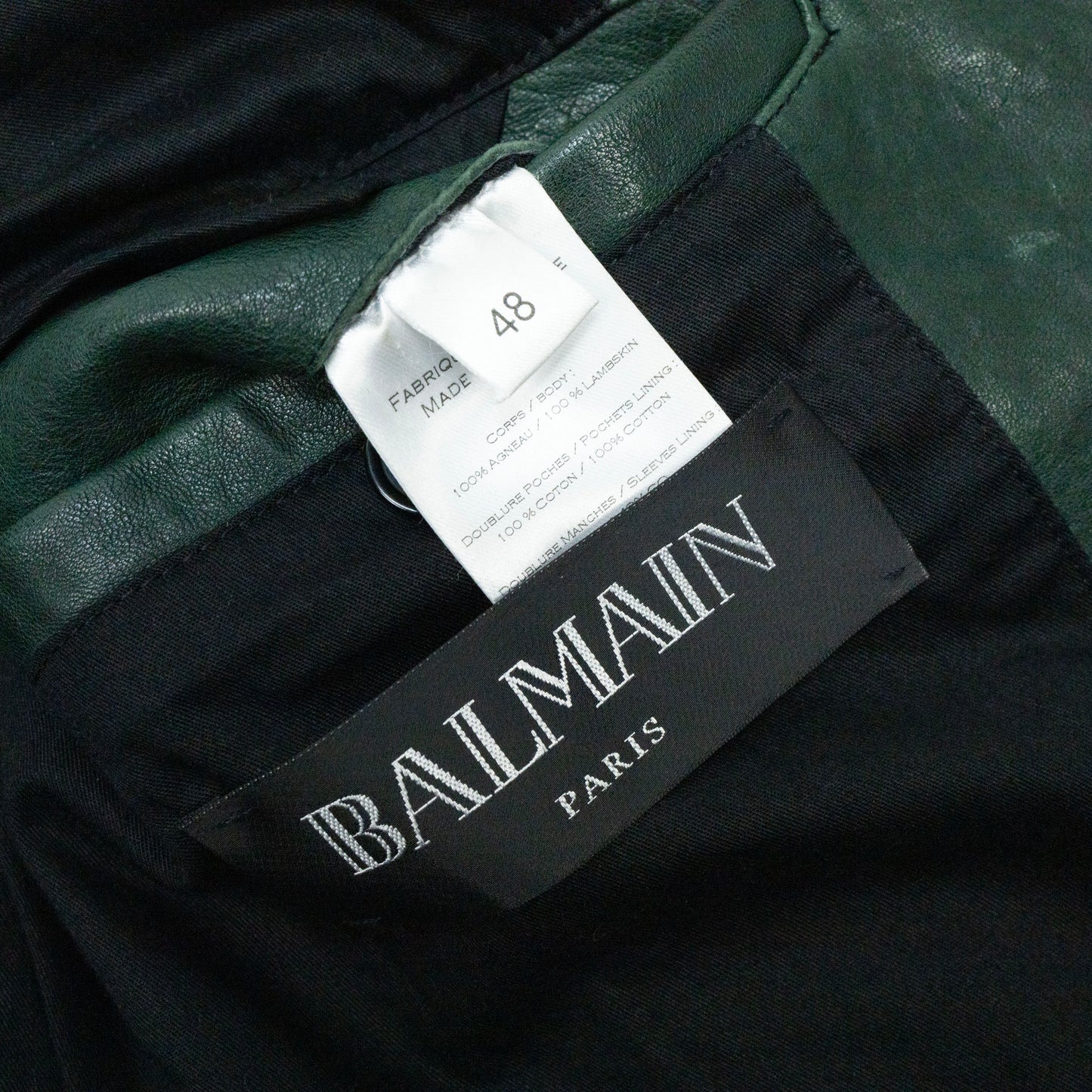 Balmain S/S 2013 Leather Biker Jacket