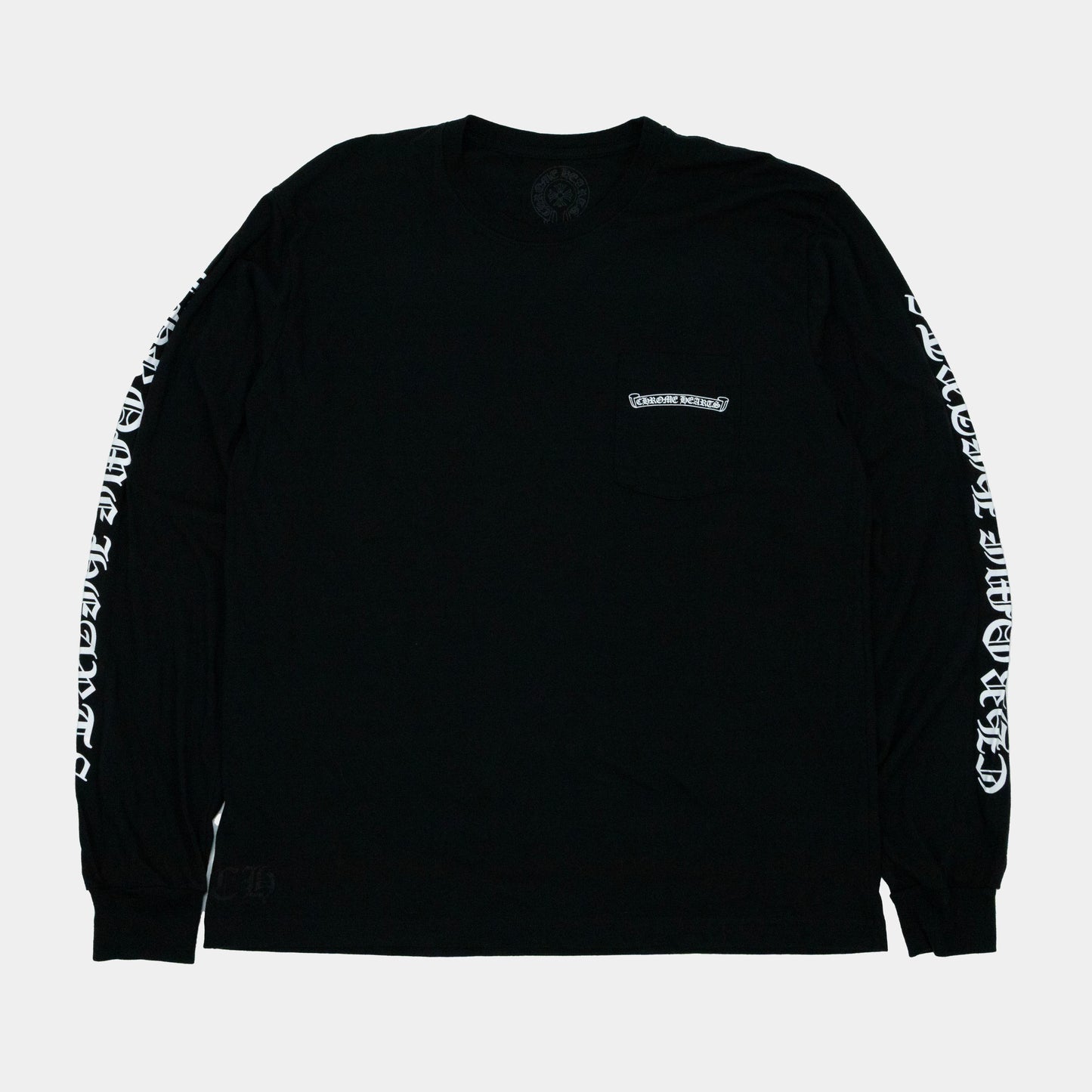 Chrome Hearts Scroll Logo Longsleeve T-Shirt