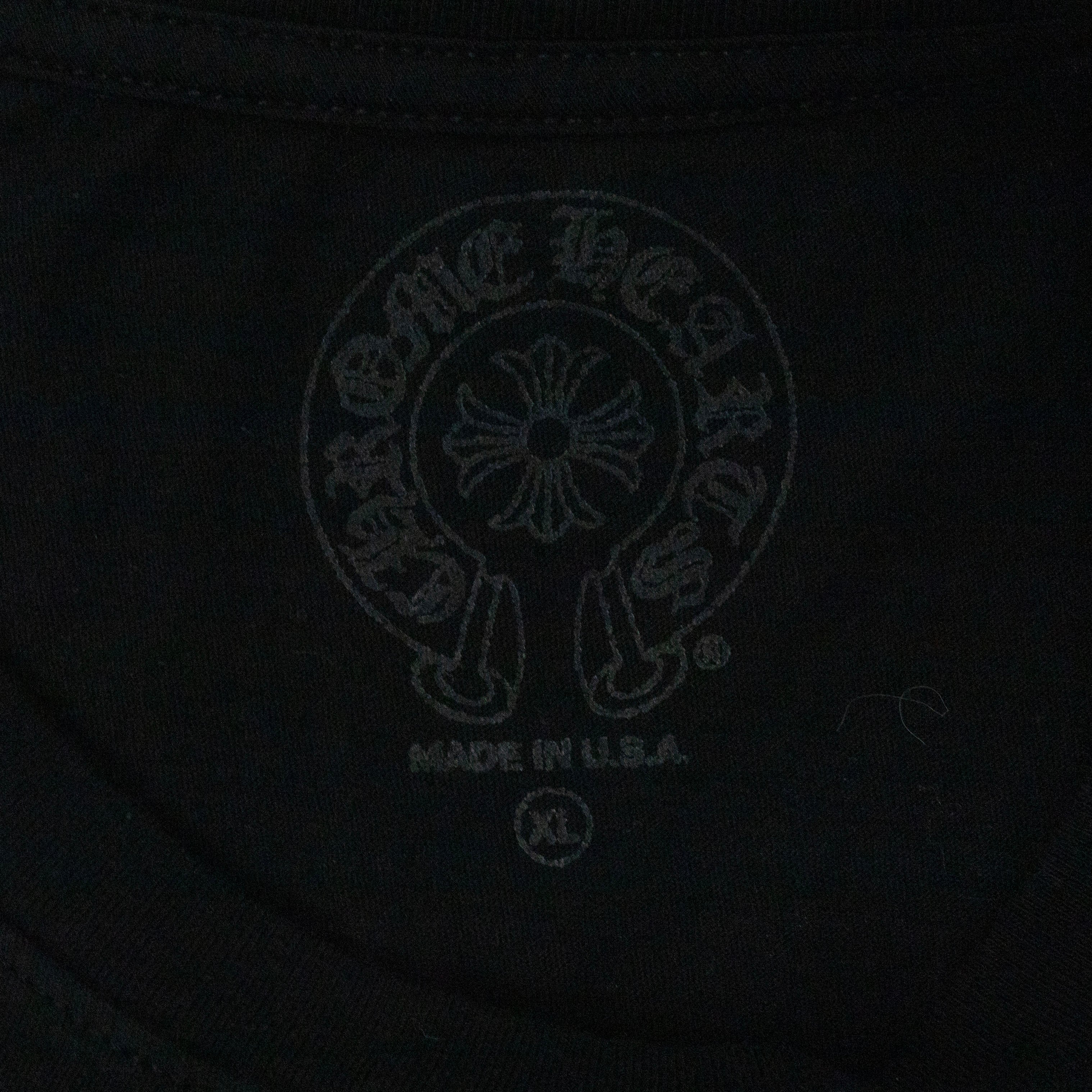 Chrome Hearts Scroll Logo Long Sleeve T-Shirt