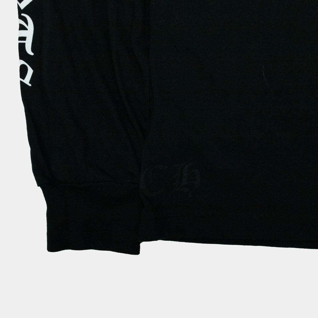 Chrome Hearts Scroll Logo Long Sleeve T-Shirt