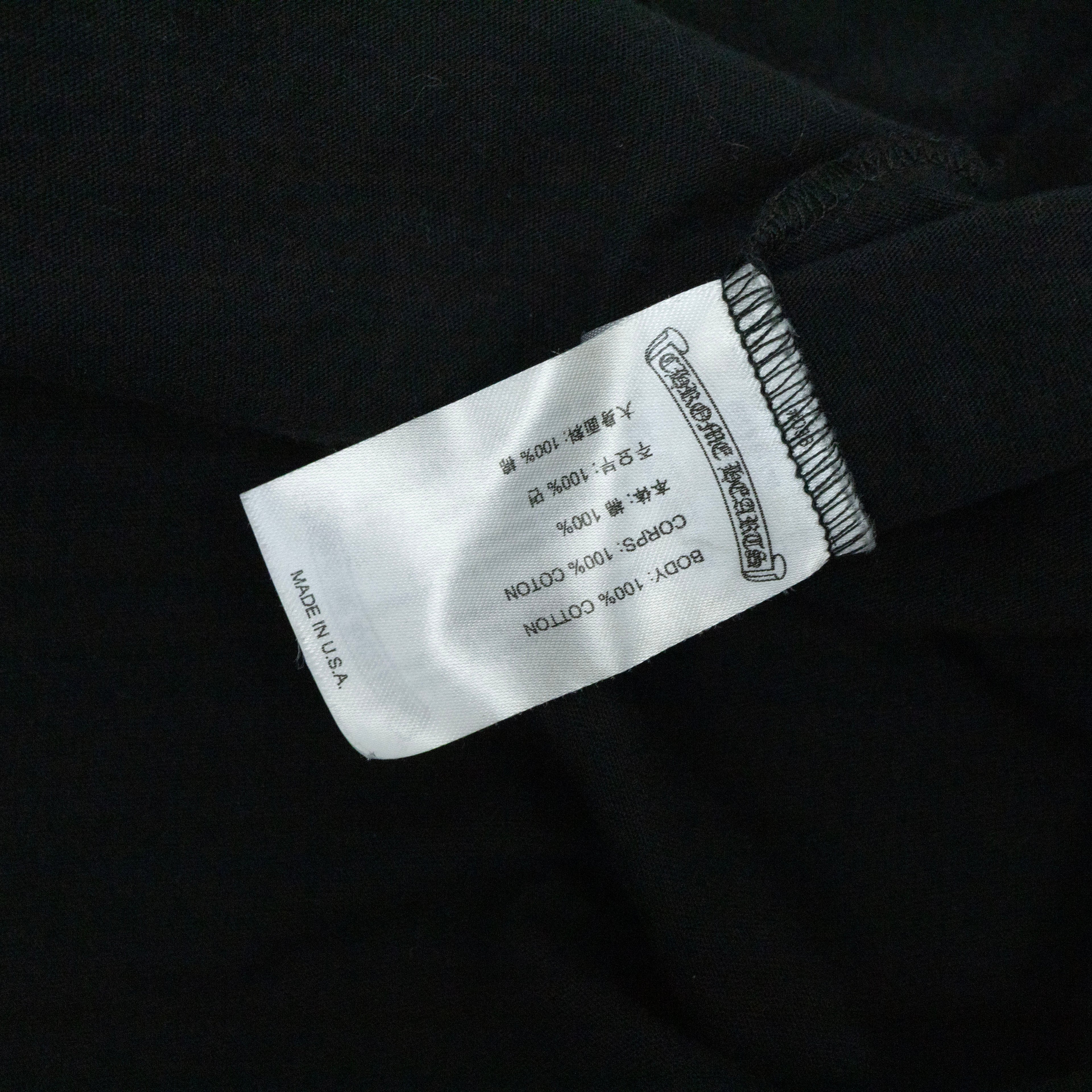 Chrome Hearts Scroll Logo Long Sleeve T-Shirt