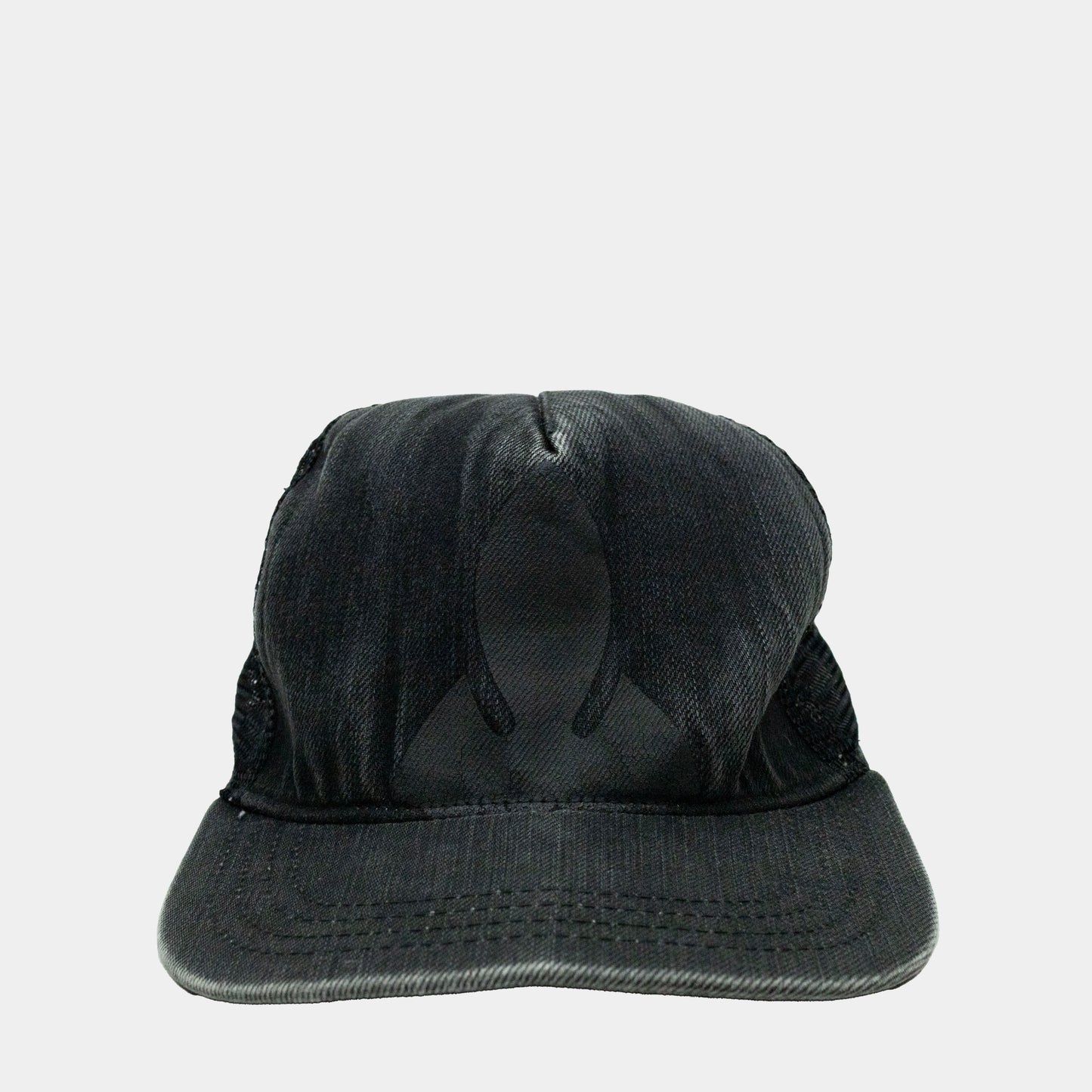 Chrome Hearts Vintage Fleur Knee Denim Trucker Hat