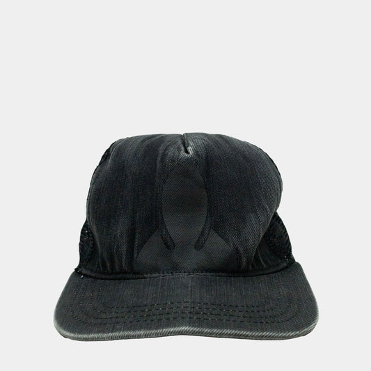 Chrome Hearts Vintage Fleur Knee Denim Trucker Hat