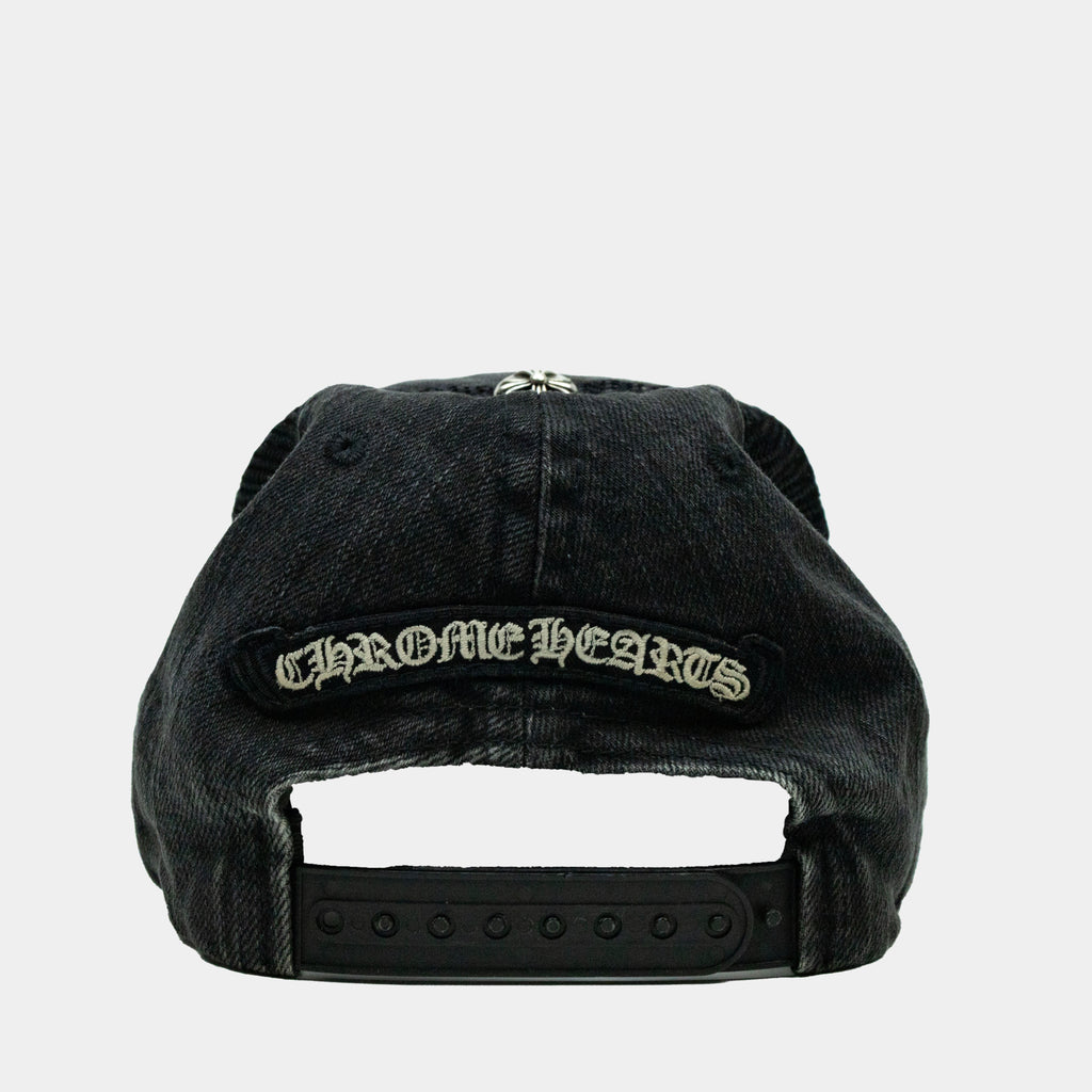 Chrome Hearts Vintage Fleur Knee Denim Trucker Hat