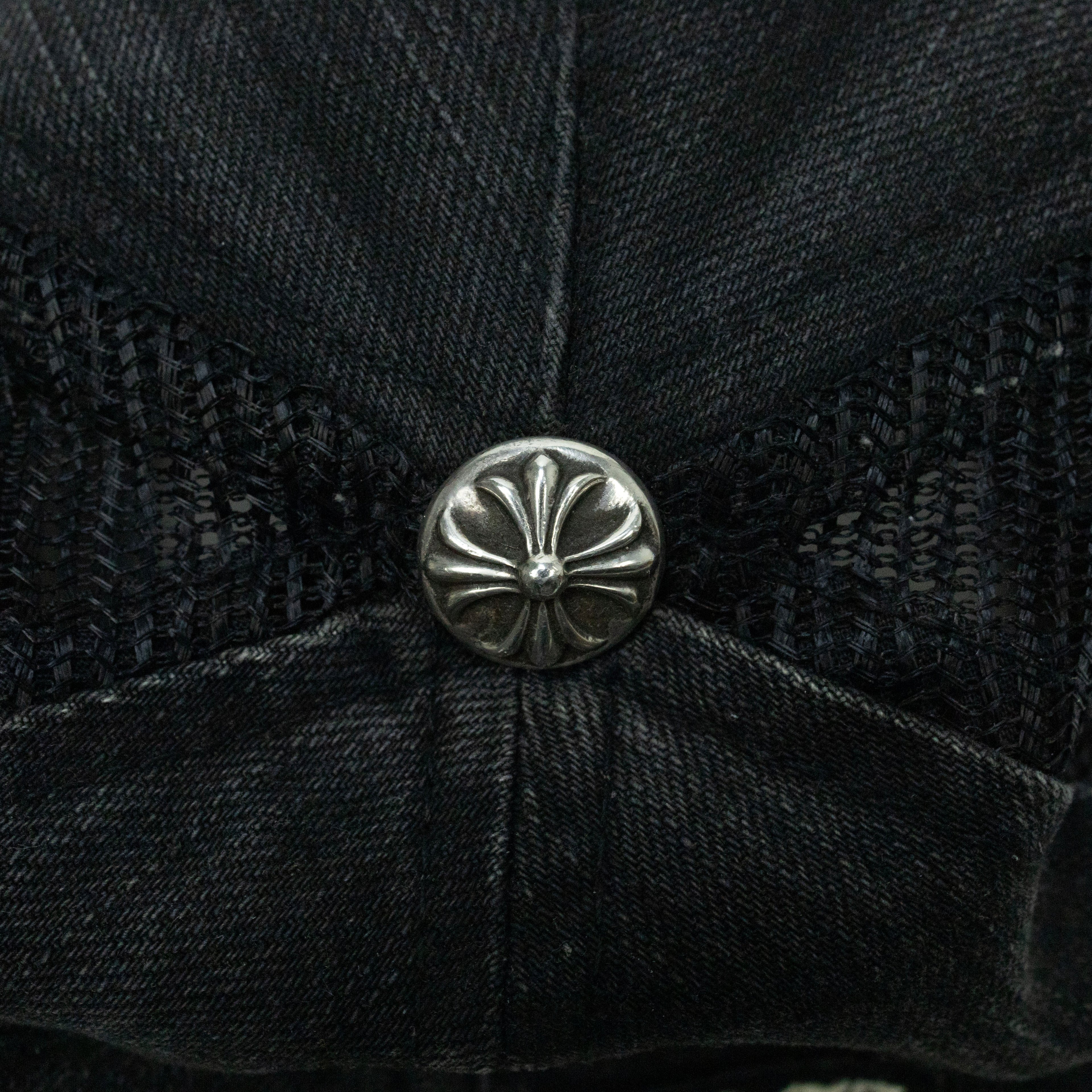 Chrome Hearts Vintage Fleur Knee Denim Trucker Hat