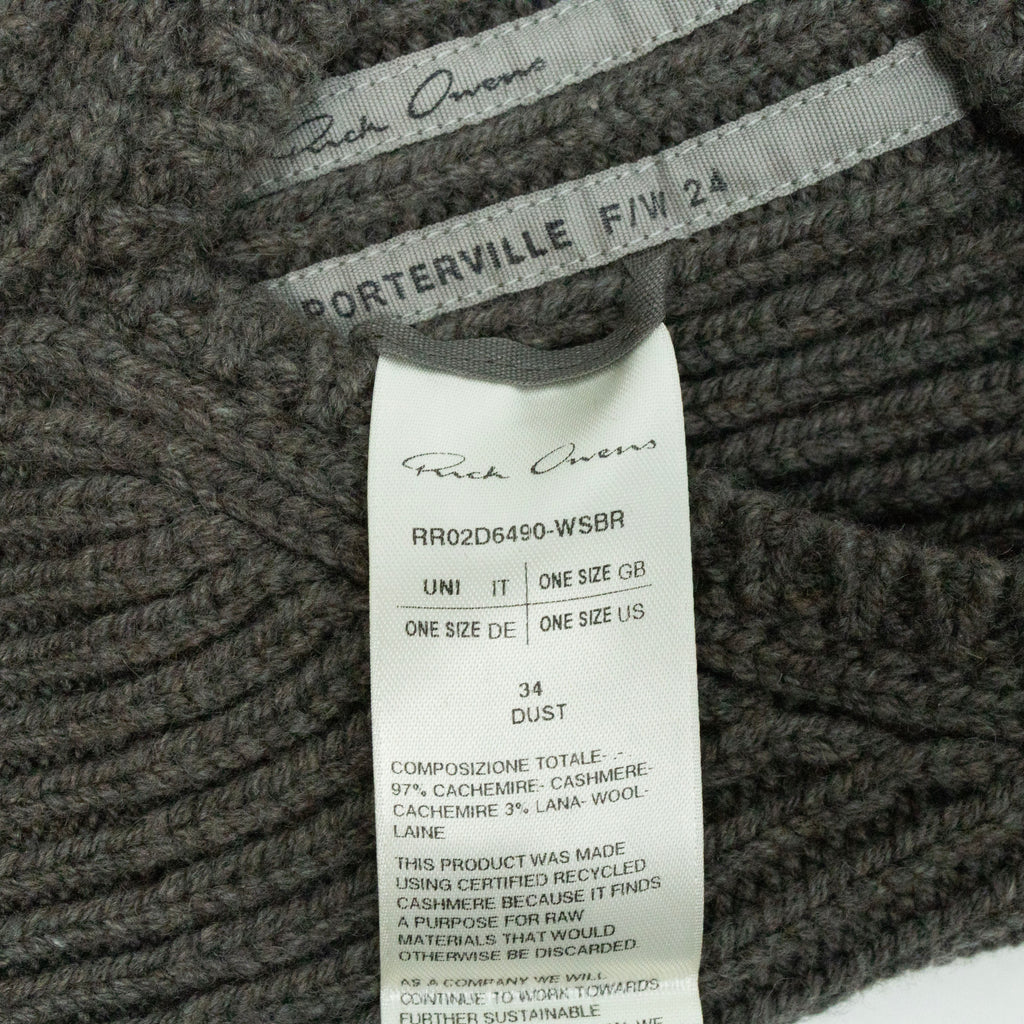 Rick Owens Knitted Balaclava Beanie
