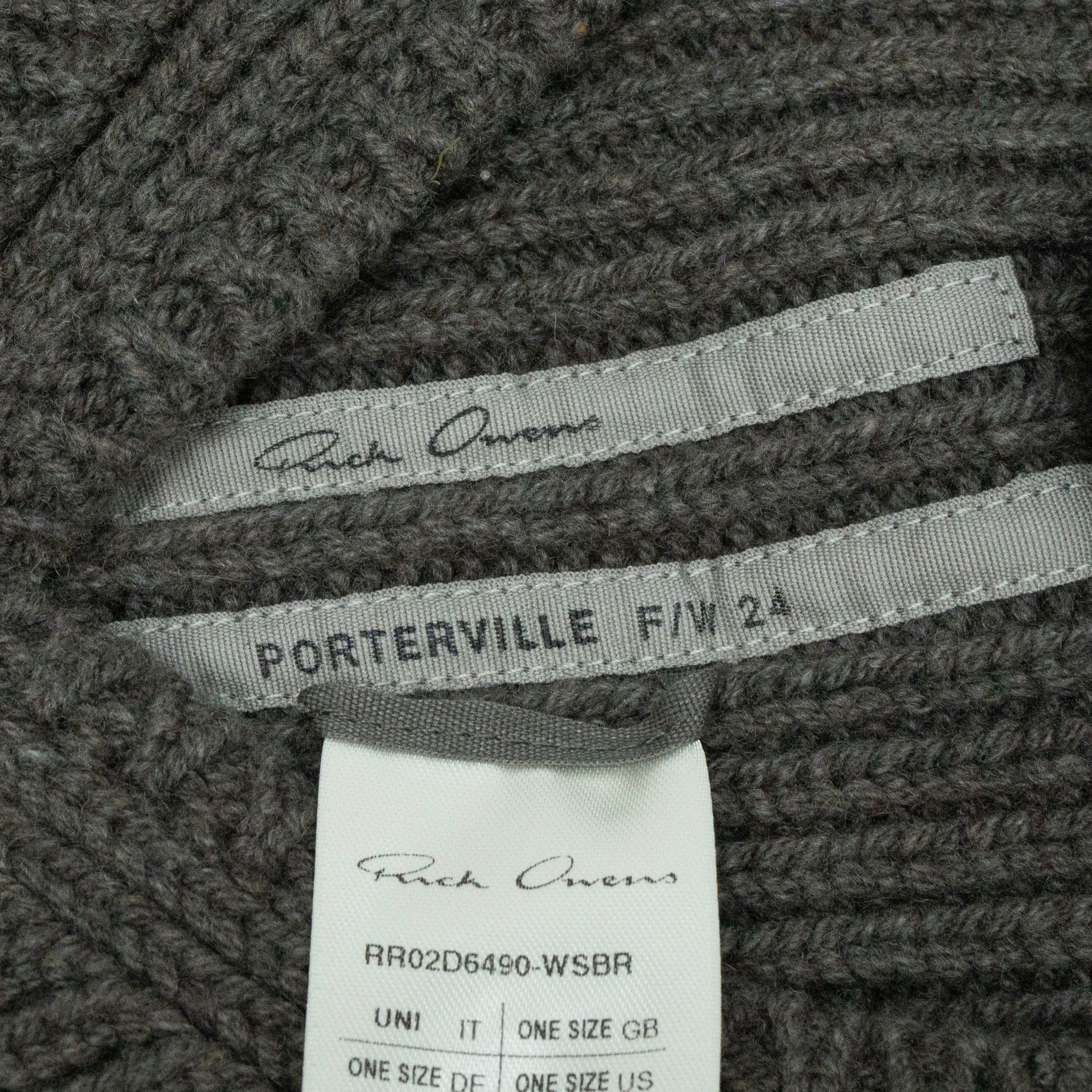 Rick Owens Knitted Balaclava Beanie