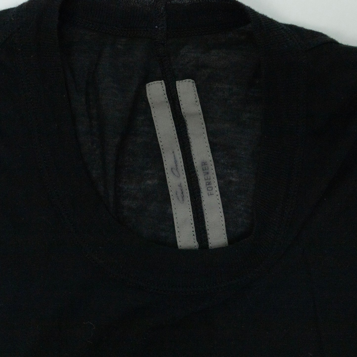 Rick Owens Forever Asymmetrical Mesh Tank Top