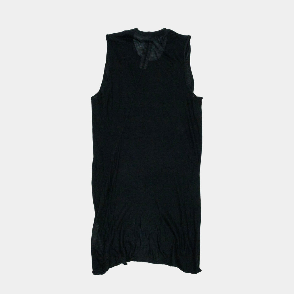 Rick Owens Forever Asymmetrical Mesh Tank Top