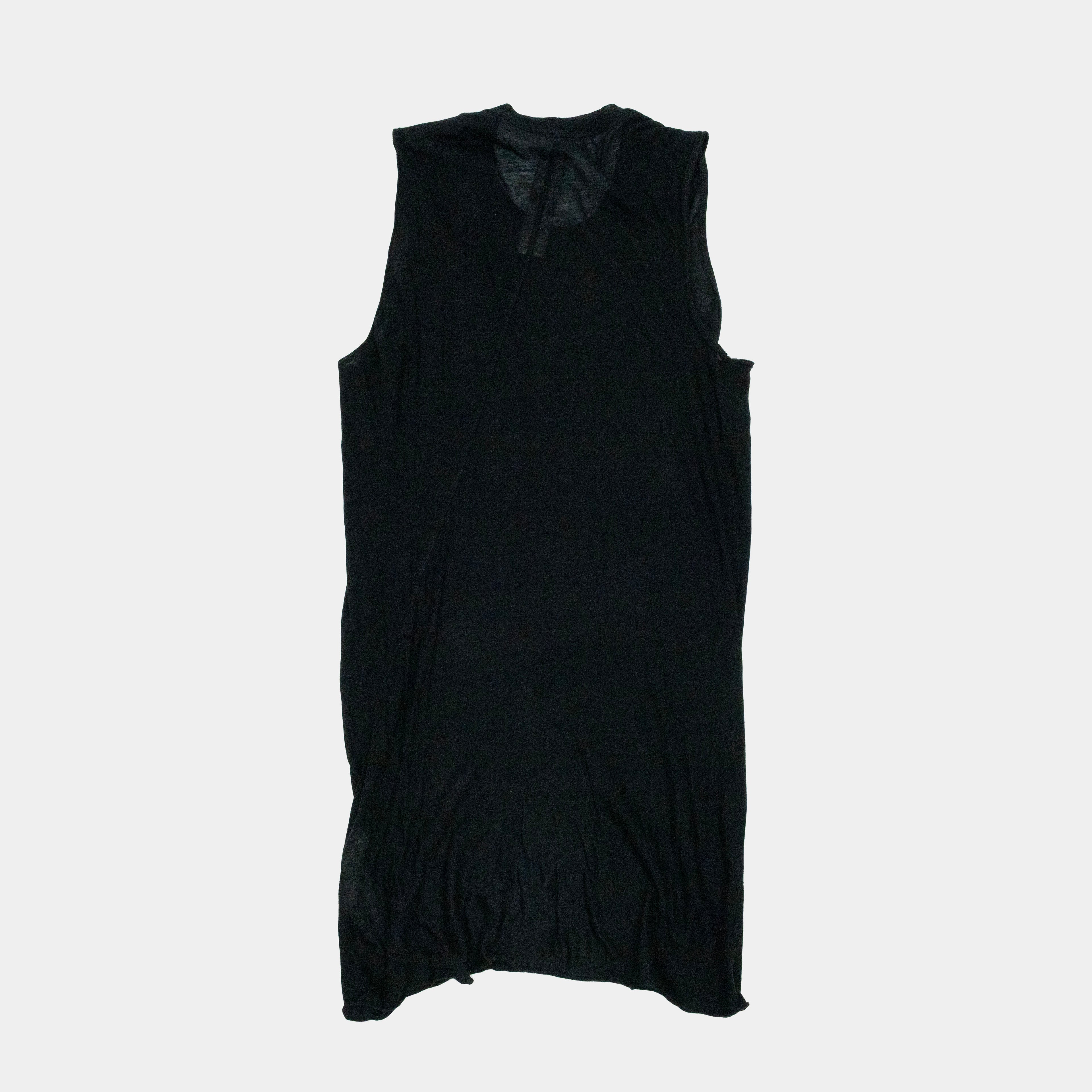 Rick Owens Forever Asymmetrical Mesh Tank Top