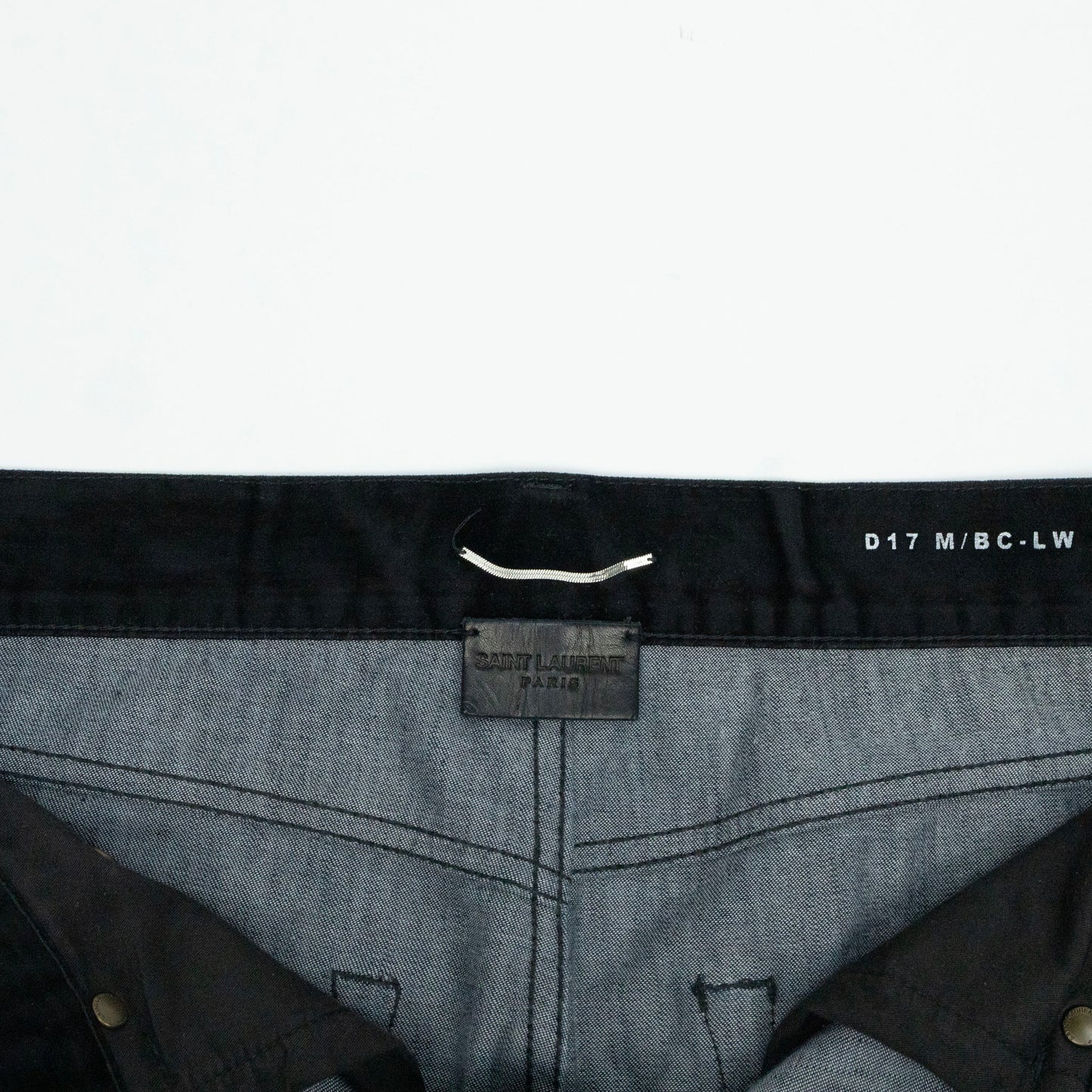 Saint Laurent 2018 D17 Flocked Velvet Bootcut Jeans