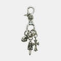 Chrome Hearts Lobster Clasp Multi-Charm Keychain