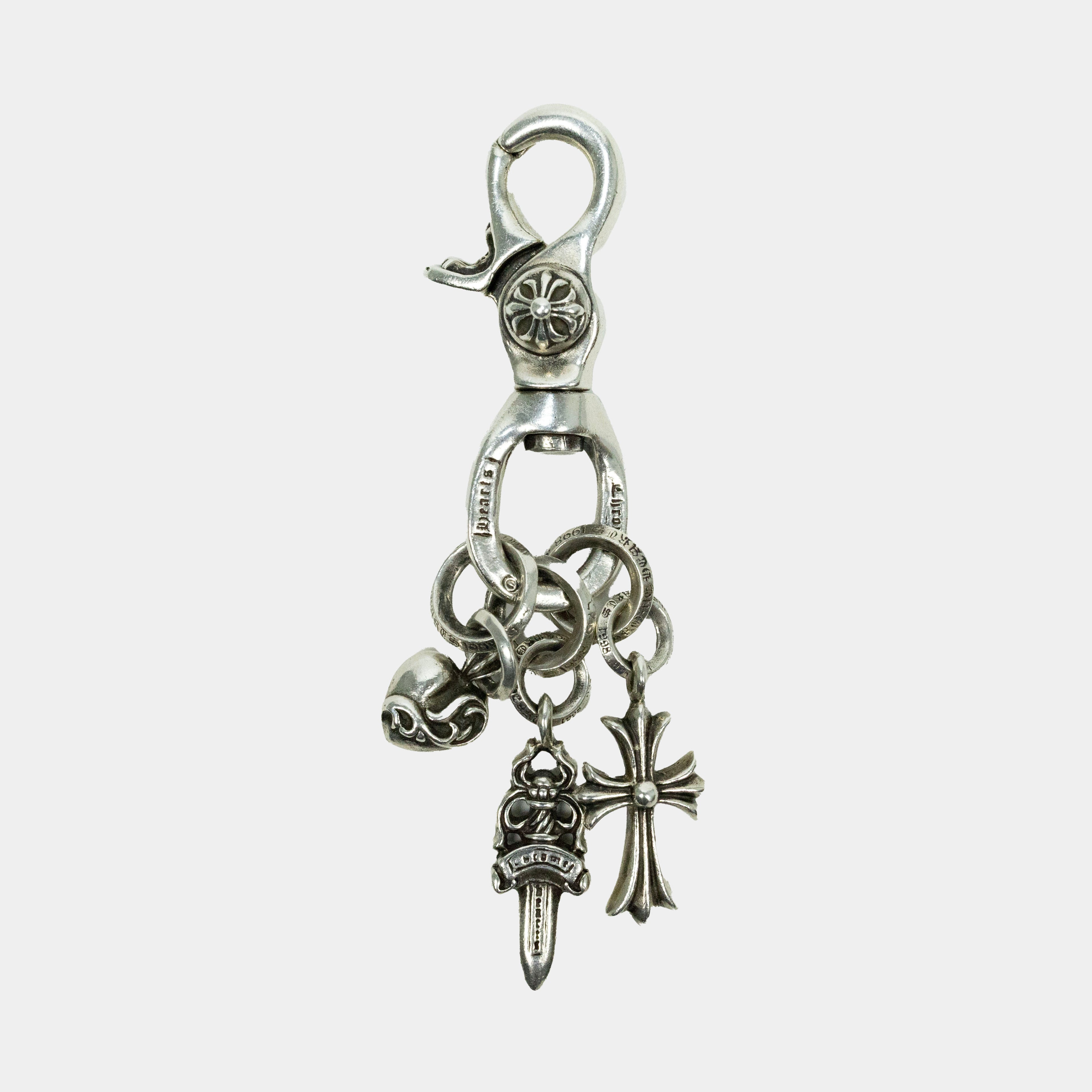 Chrome Hearts Lobster Clasp Multi-Charm Keychain