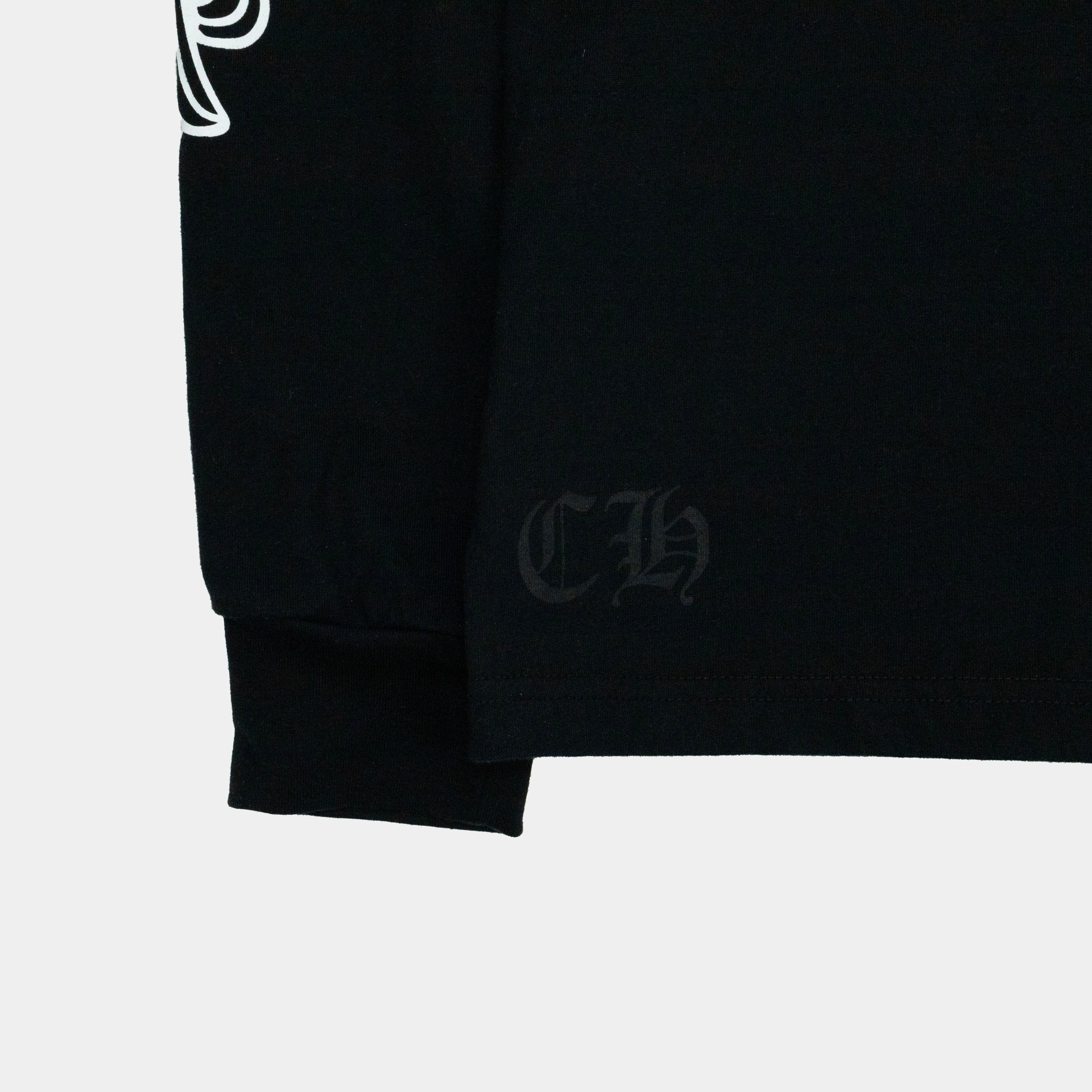 Chrome Hearts Floral Elbow Long Sleeve T-Shirt