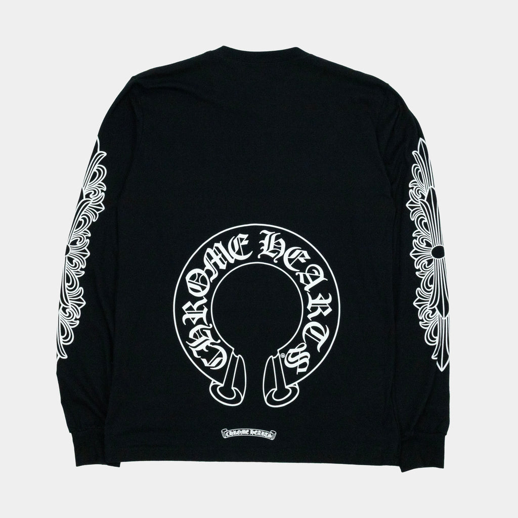 Chrome Hearts Floral Elbow Long Sleeve T-Shirt