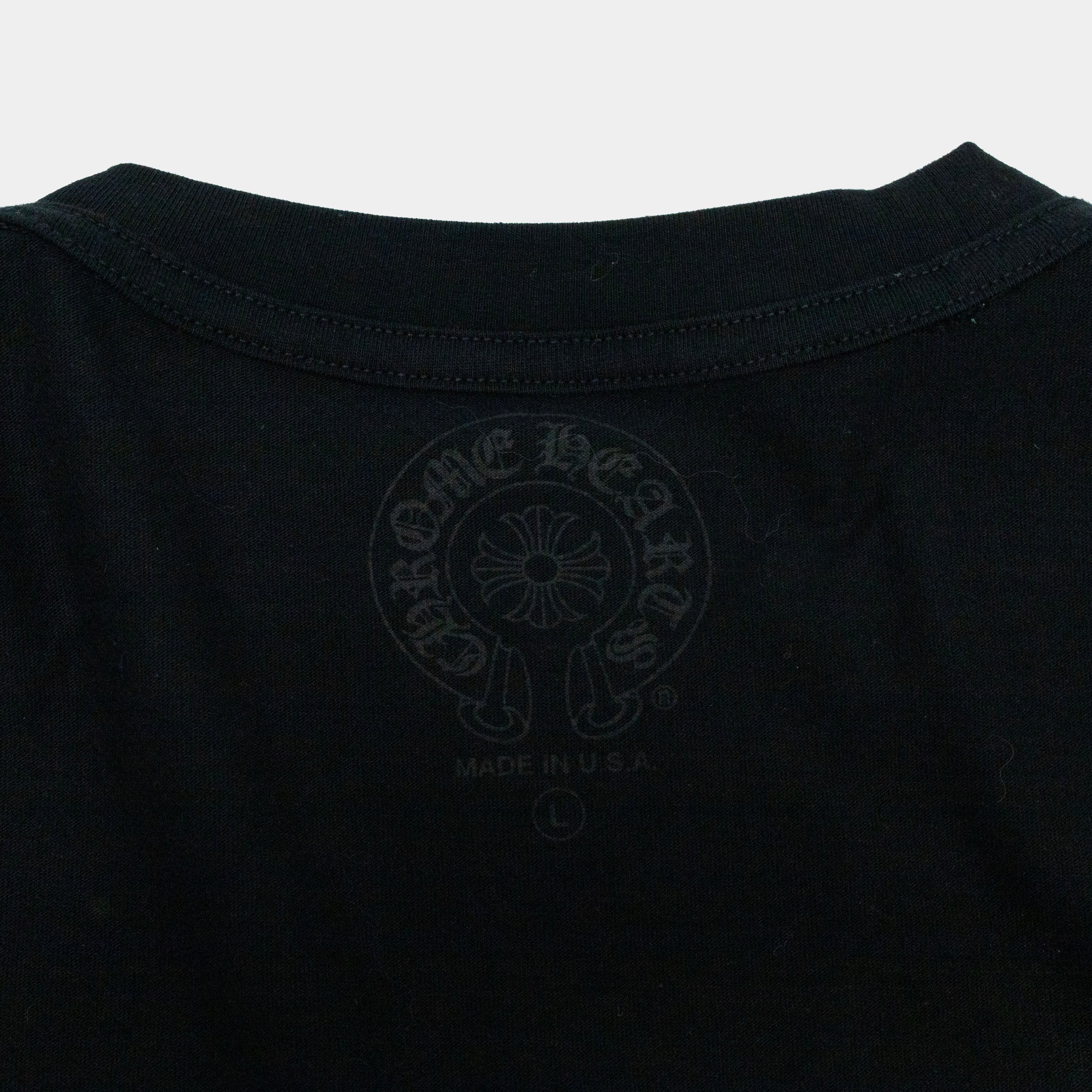 Chrome Hearts Floral Elbow Long Sleeve T-Shirt
