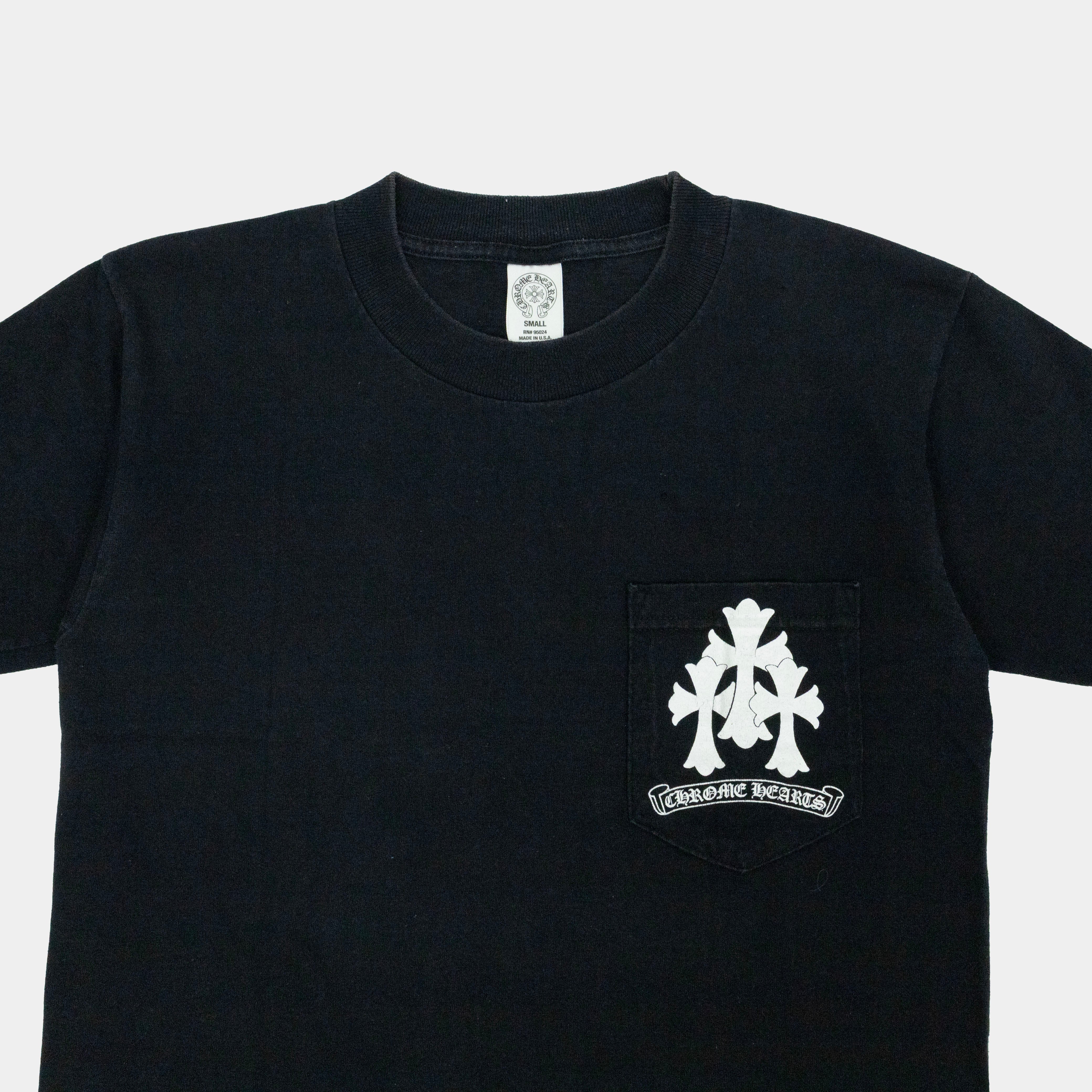 Chrome Hearts Triple Cross Logo Tee – Black | Another Shop