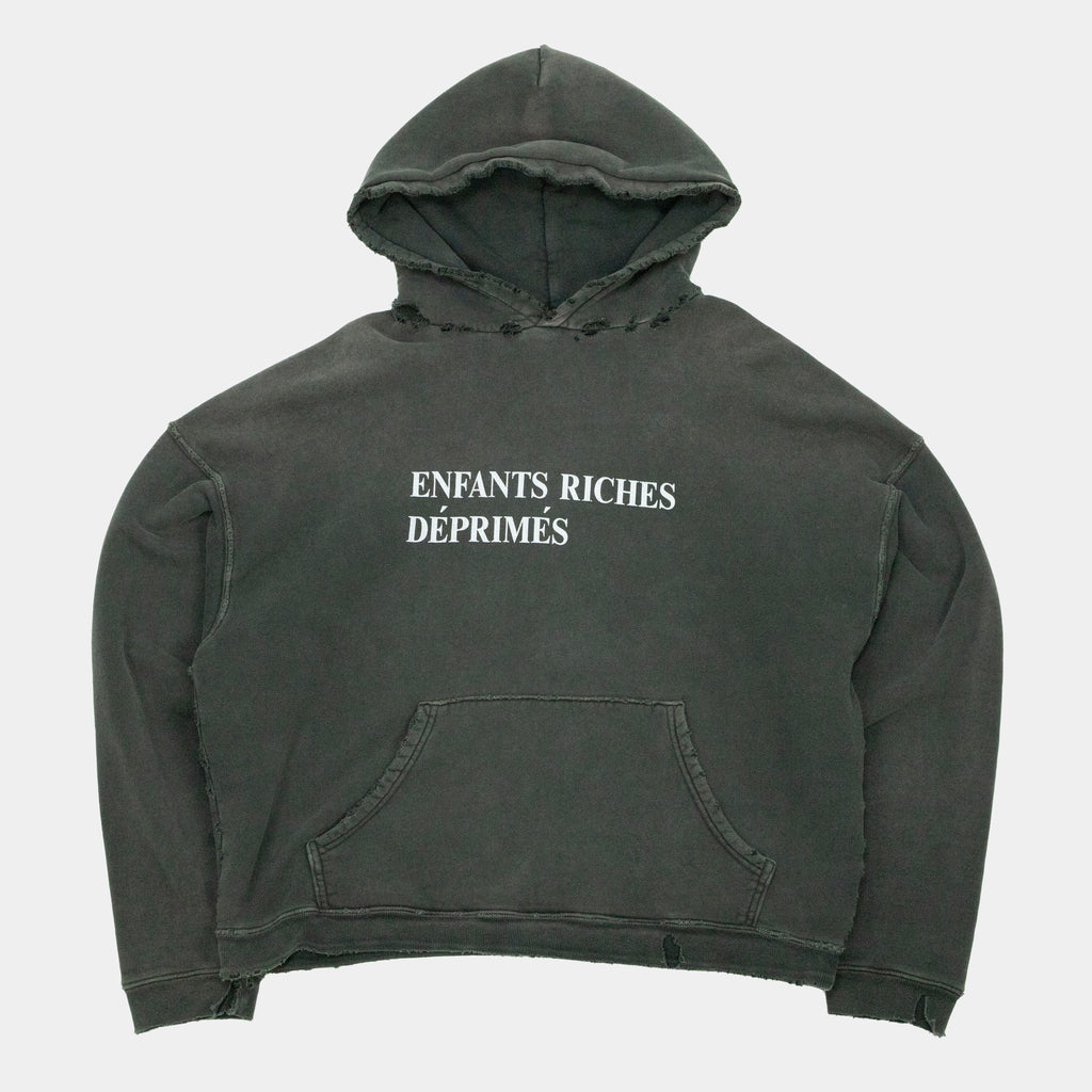 Enfants Riches Déprimés Distressed Classic Logo Hoodie