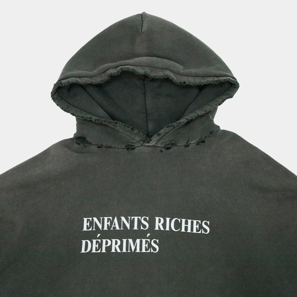 Enfants Riches Déprimés Distressed Classic Logo Hoodie
