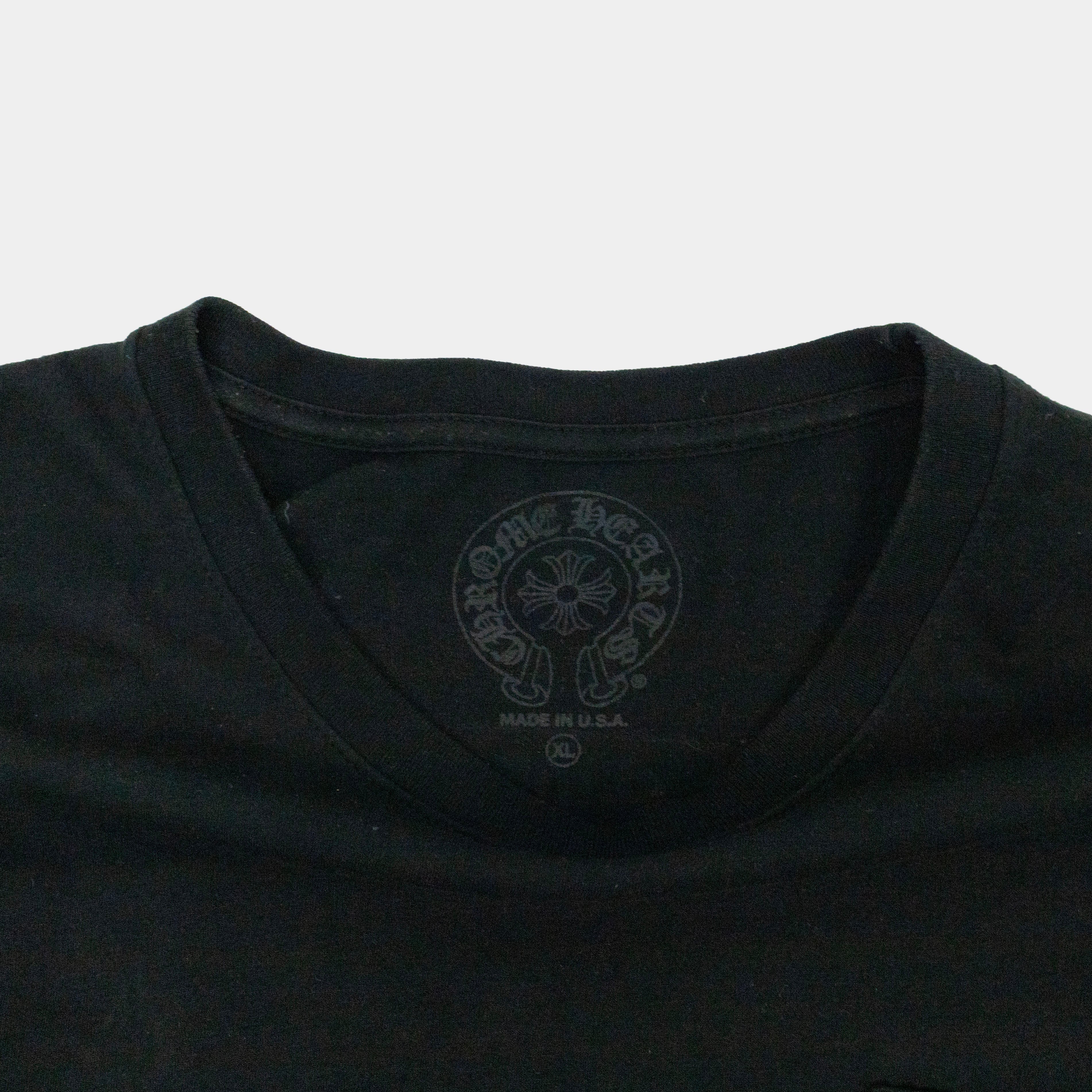 Chrome Hearts Scroll Logo Long Sleeve T-Shirt