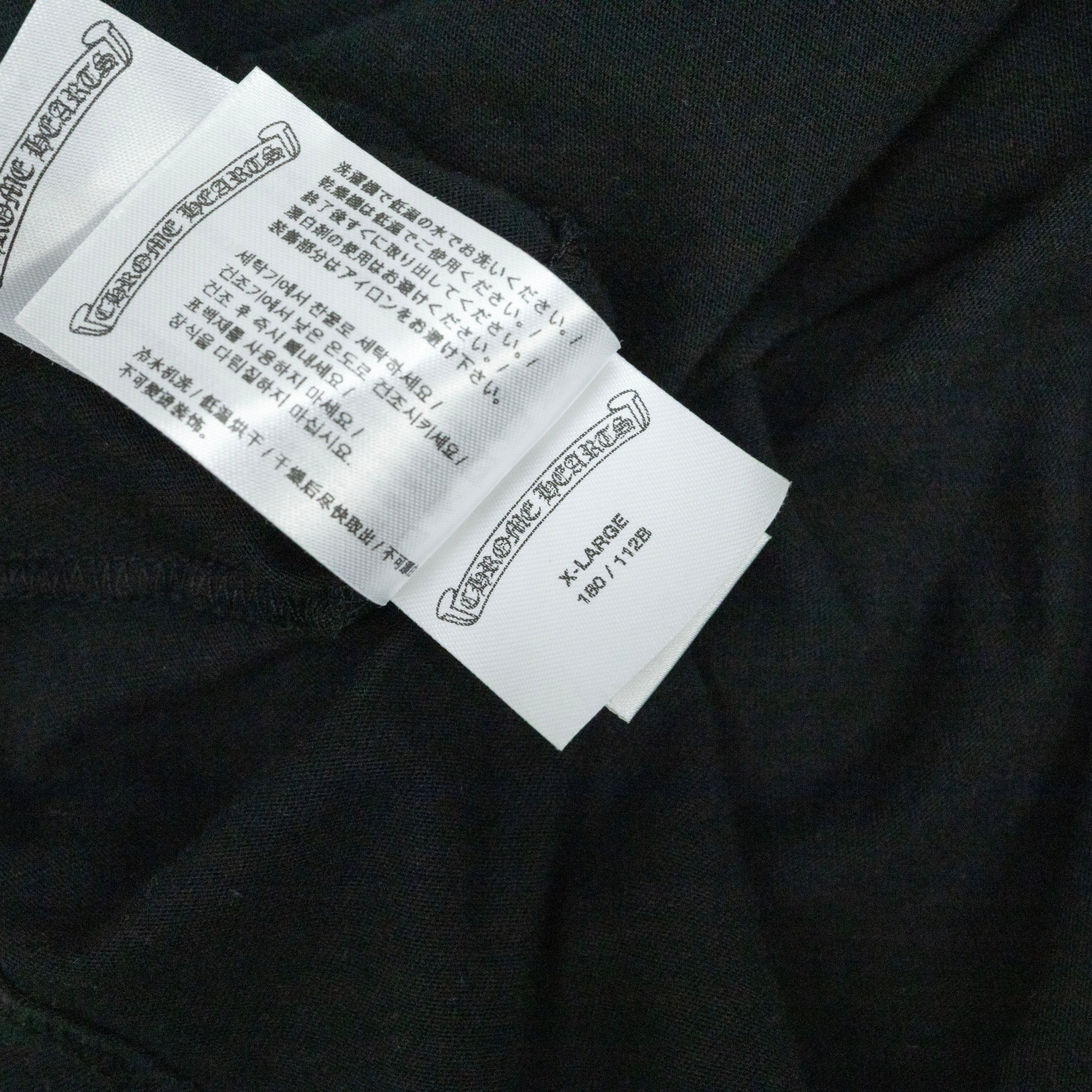 Chrome Hearts Scroll Logo Long Sleeve T-Shirt