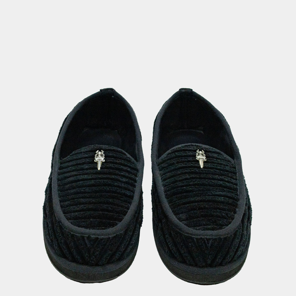 Chrome Hearts Corduroy Slip-on Dagger Loafer