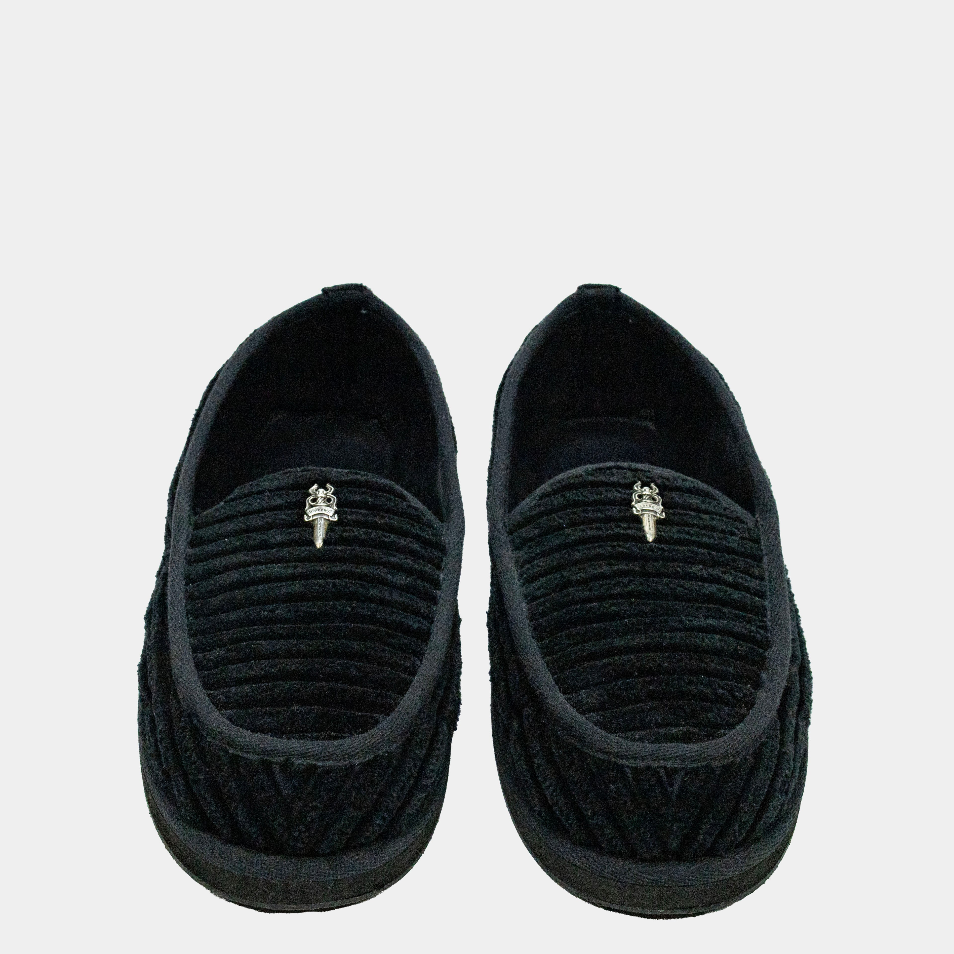 Chrome Hearts Corduroy Slip-on Dagger Loafer