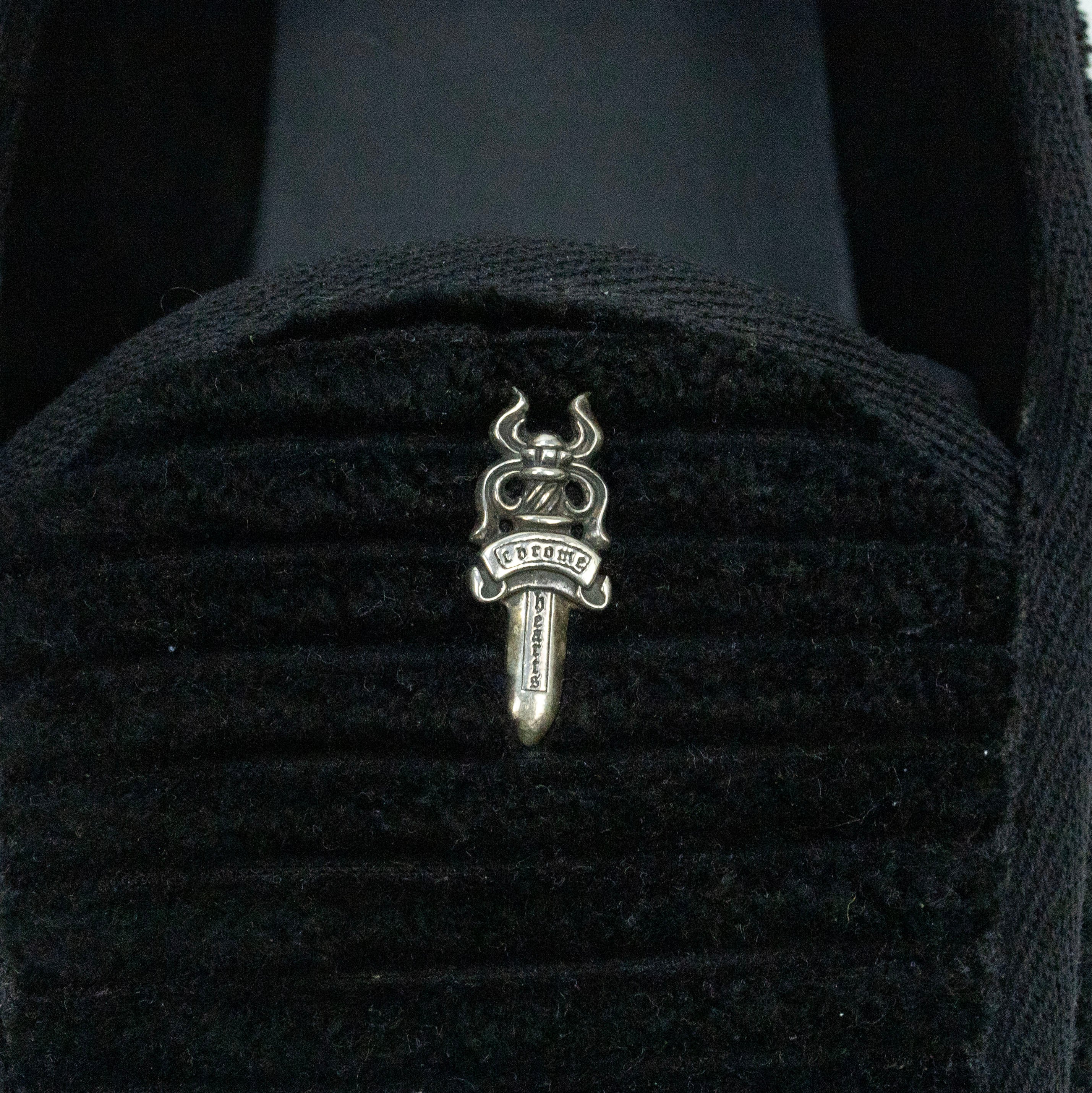Chrome Hearts Corduroy Slip-on Dagger Loafer