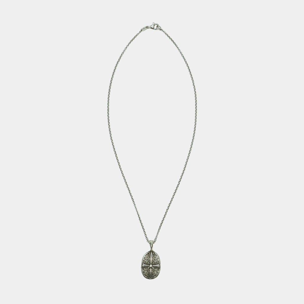 Chrome Hearts Classic Oval Pendant Necklace