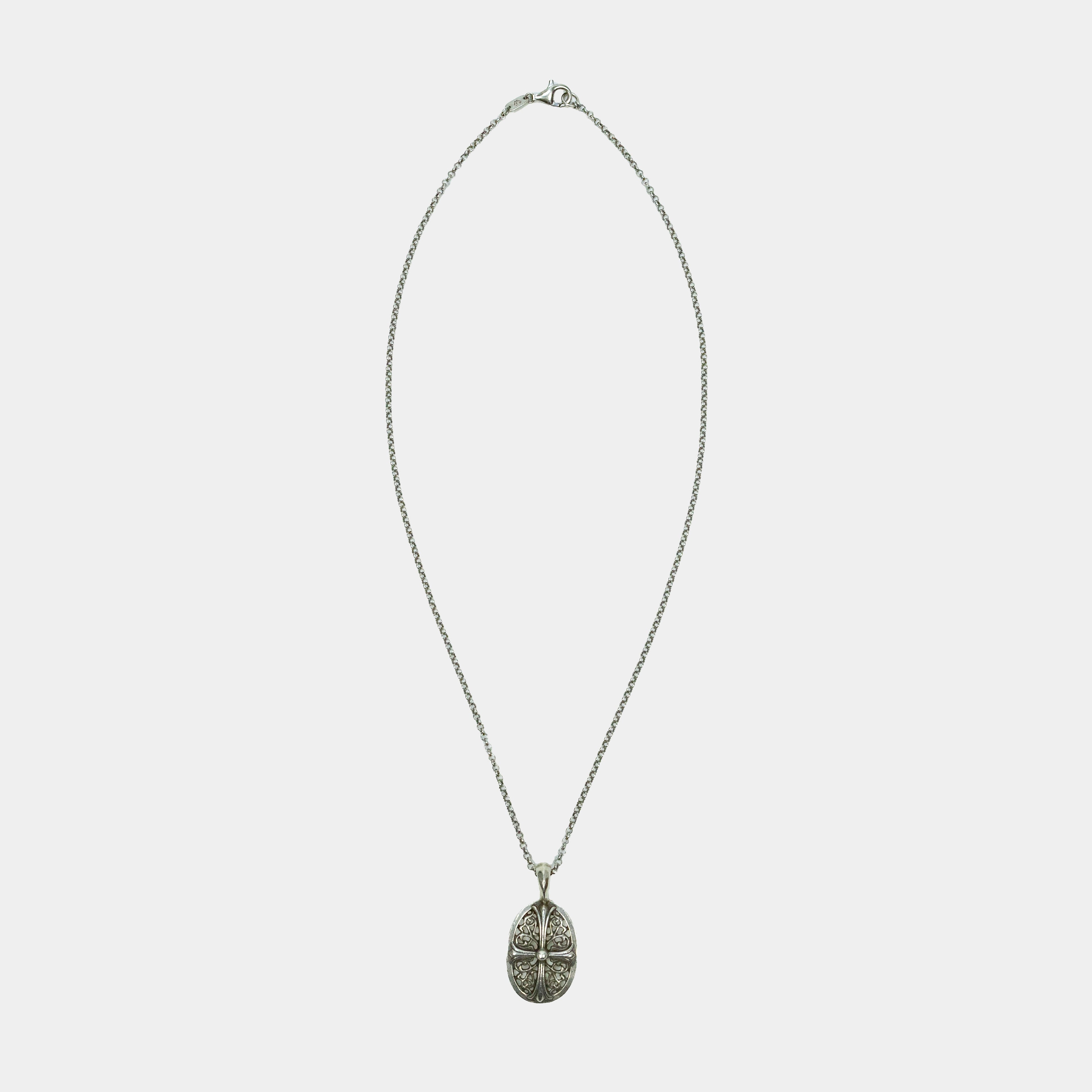 Chrome Hearts Classic Oval Pendant Necklace