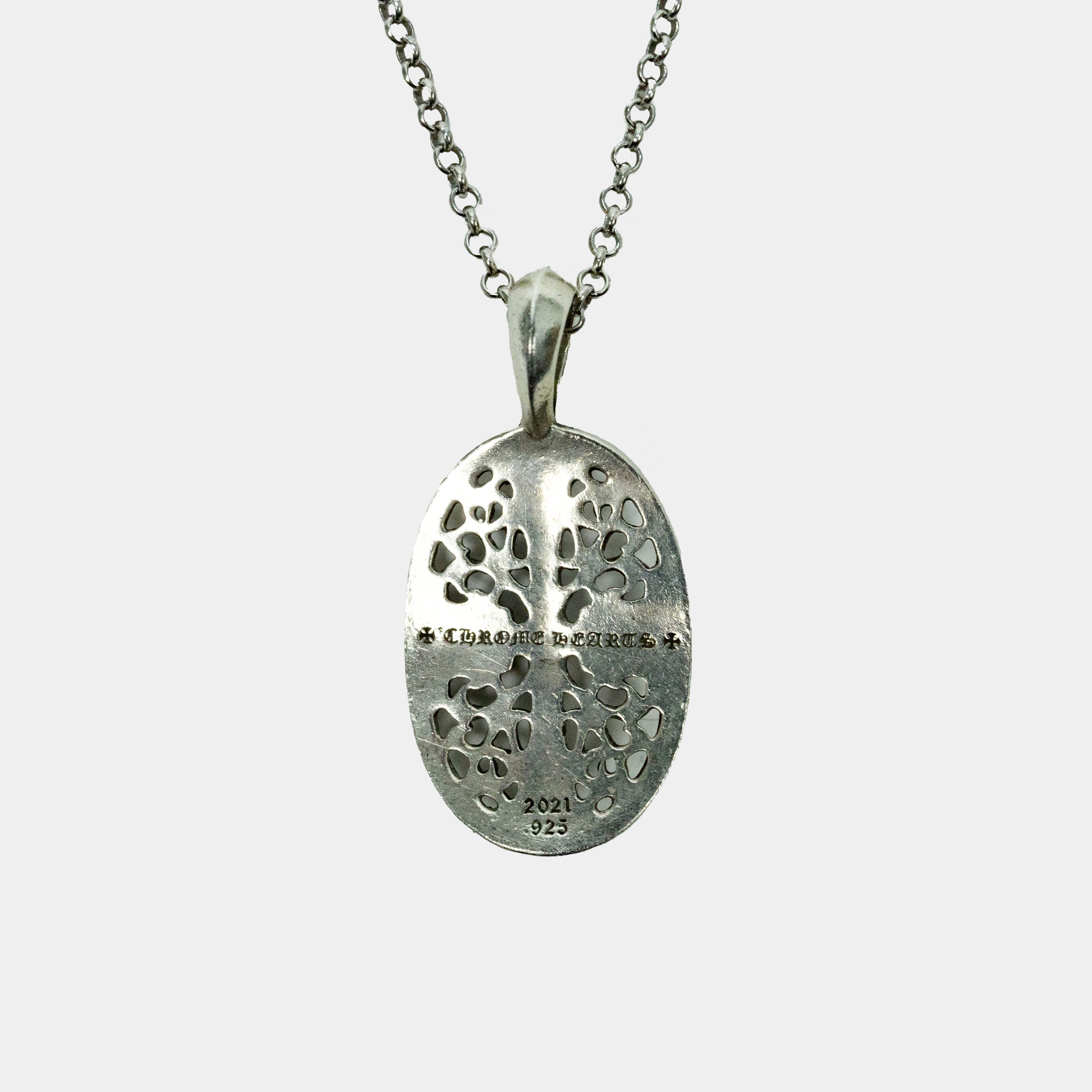 Chrome Hearts Classic Oval Pendant Necklace