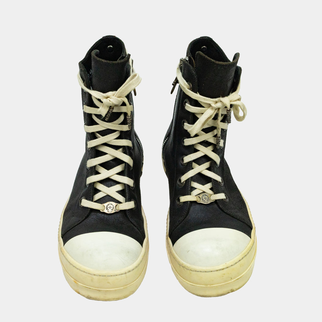 Chrome Hearts x Rick Owens Ramones High Sneakers