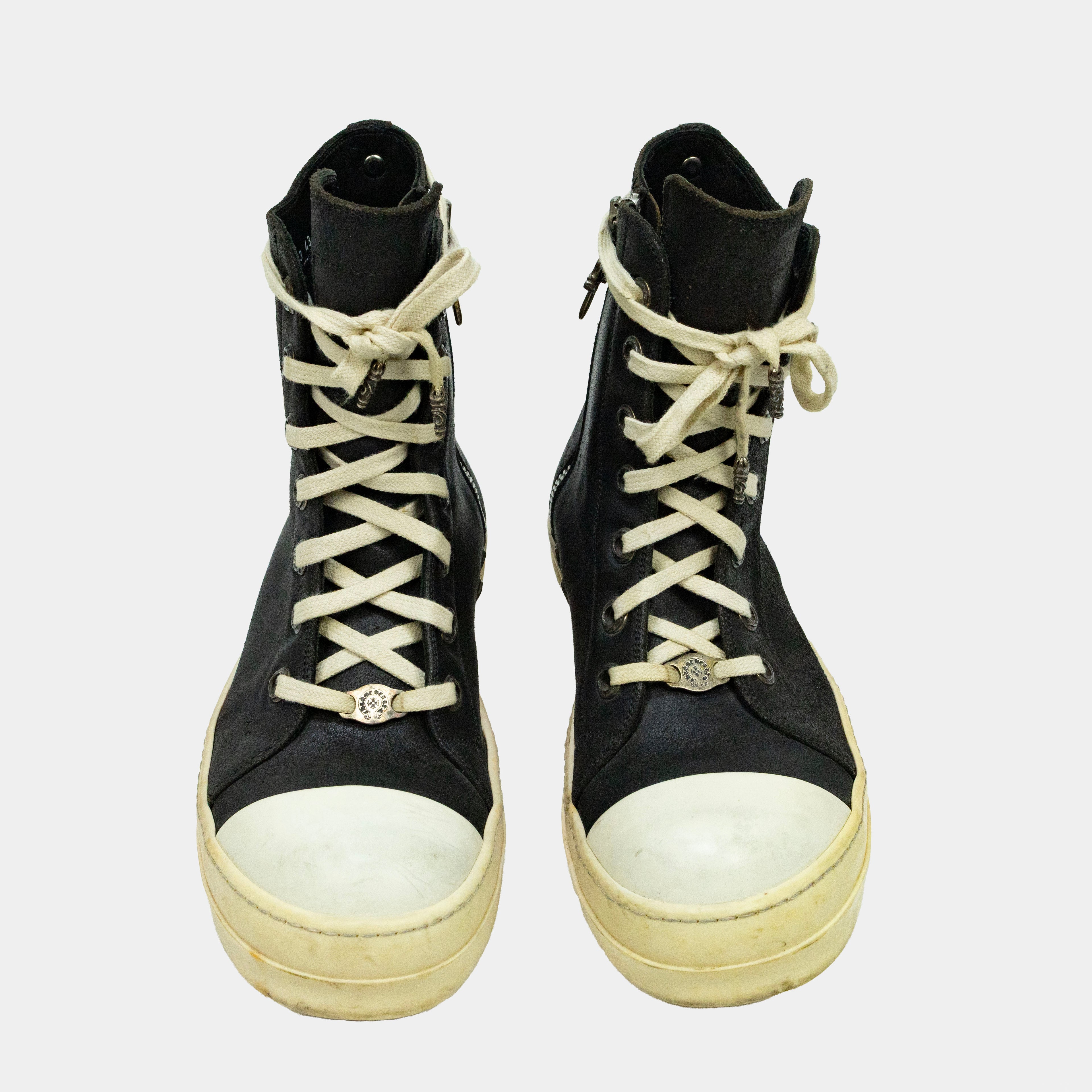 Chrome Hearts x Rick Owens Ramones High Sneakers