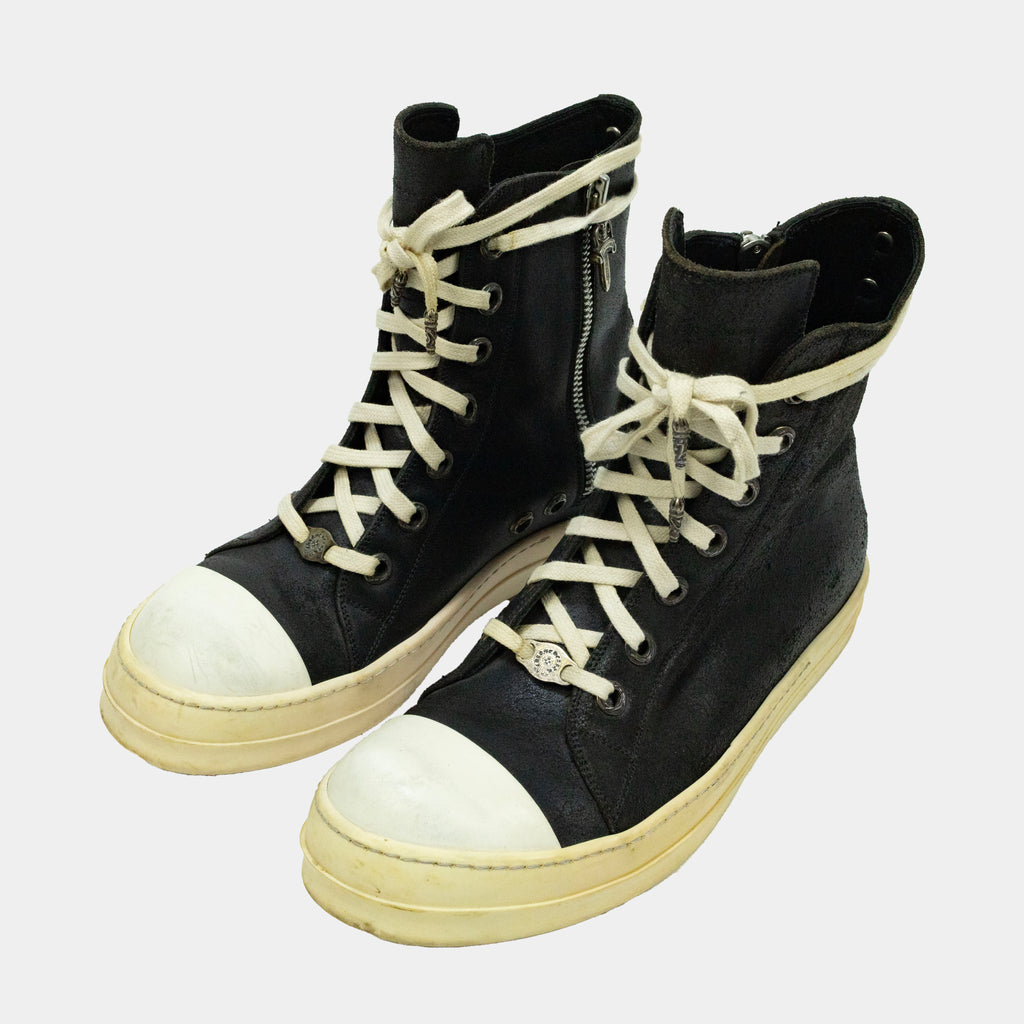 Chrome Hearts x Rick Owens Ramones High Sneakers