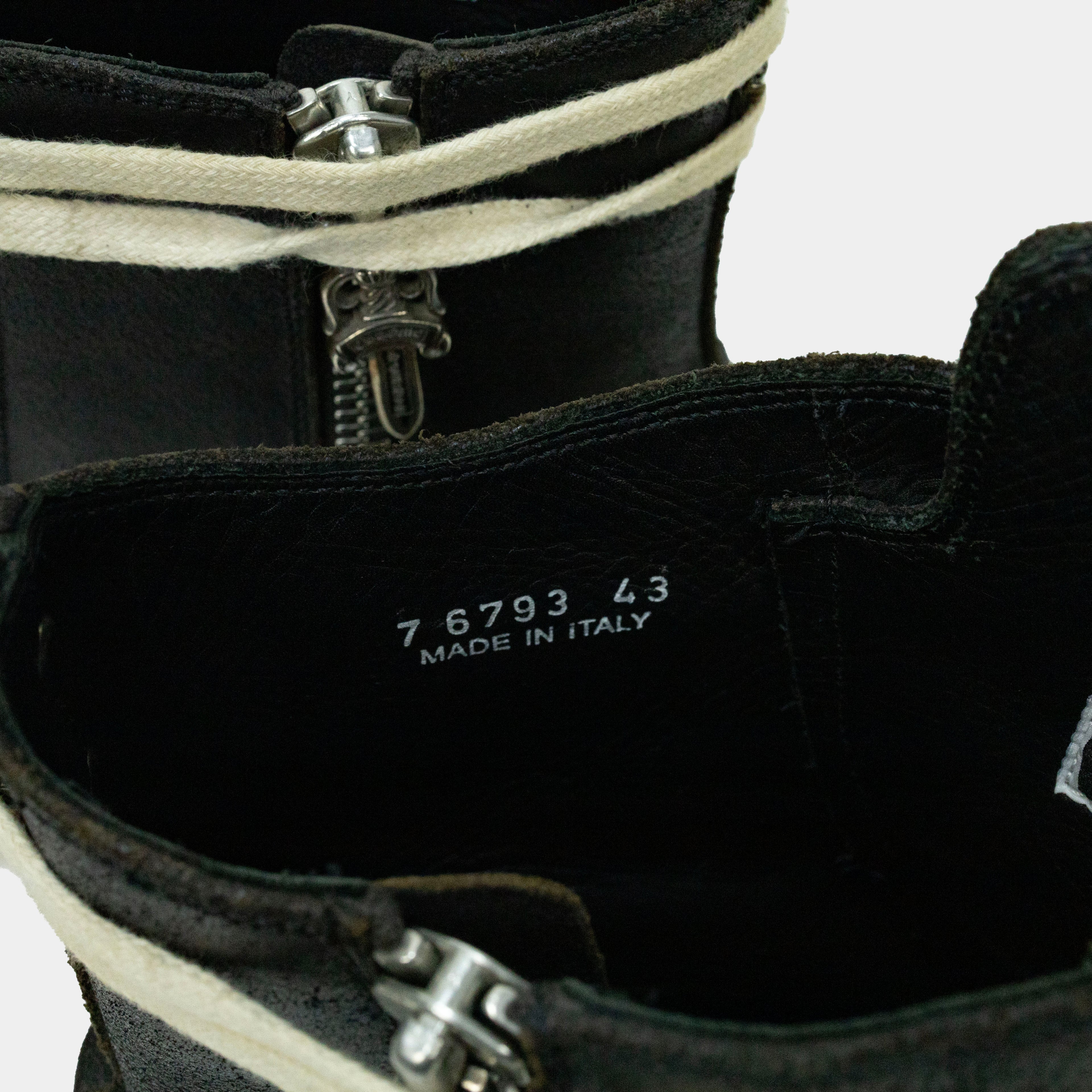 Chrome Hearts x Rick Owens Ramones High Sneakers