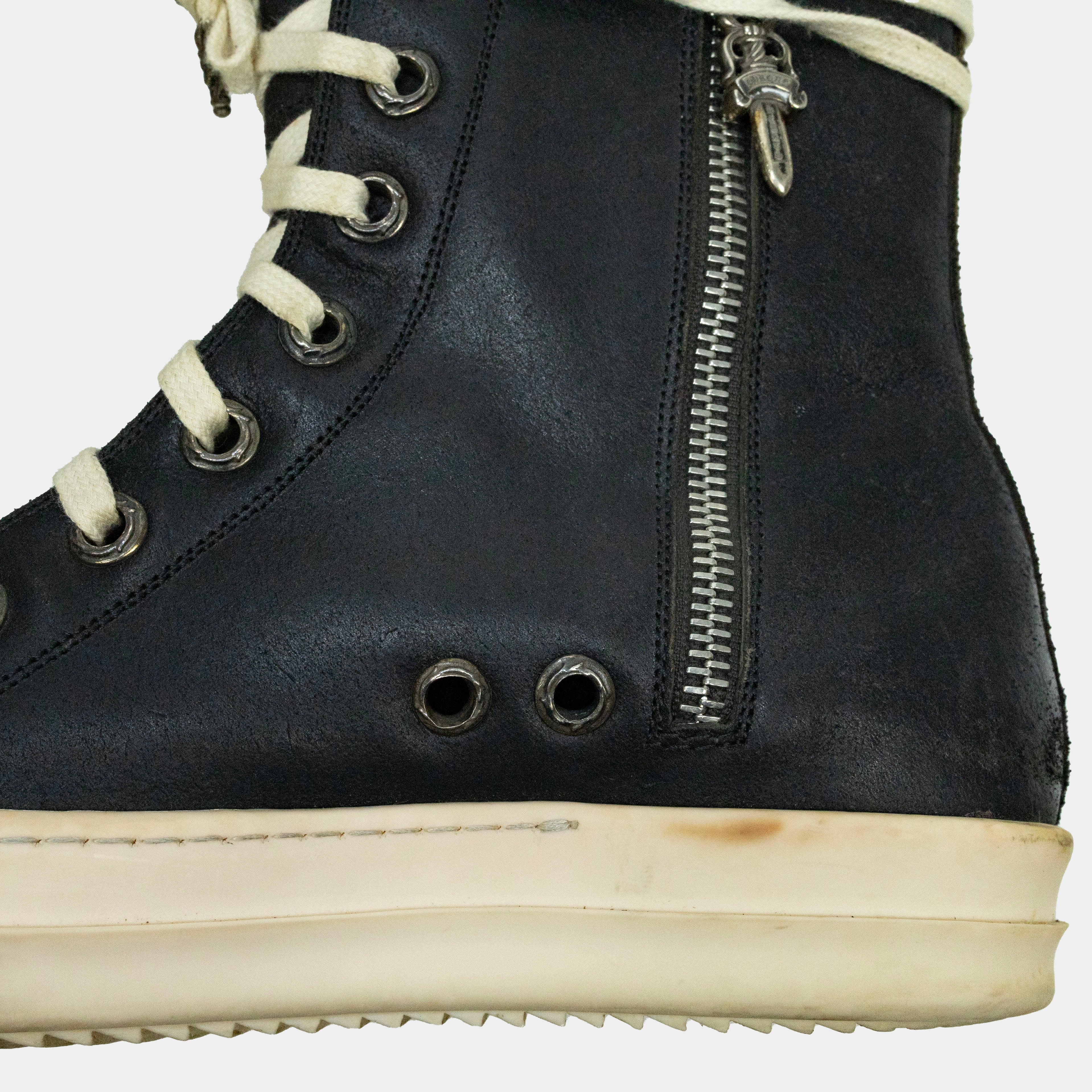 Chrome Hearts x Rick Owens Ramones High Sneakers